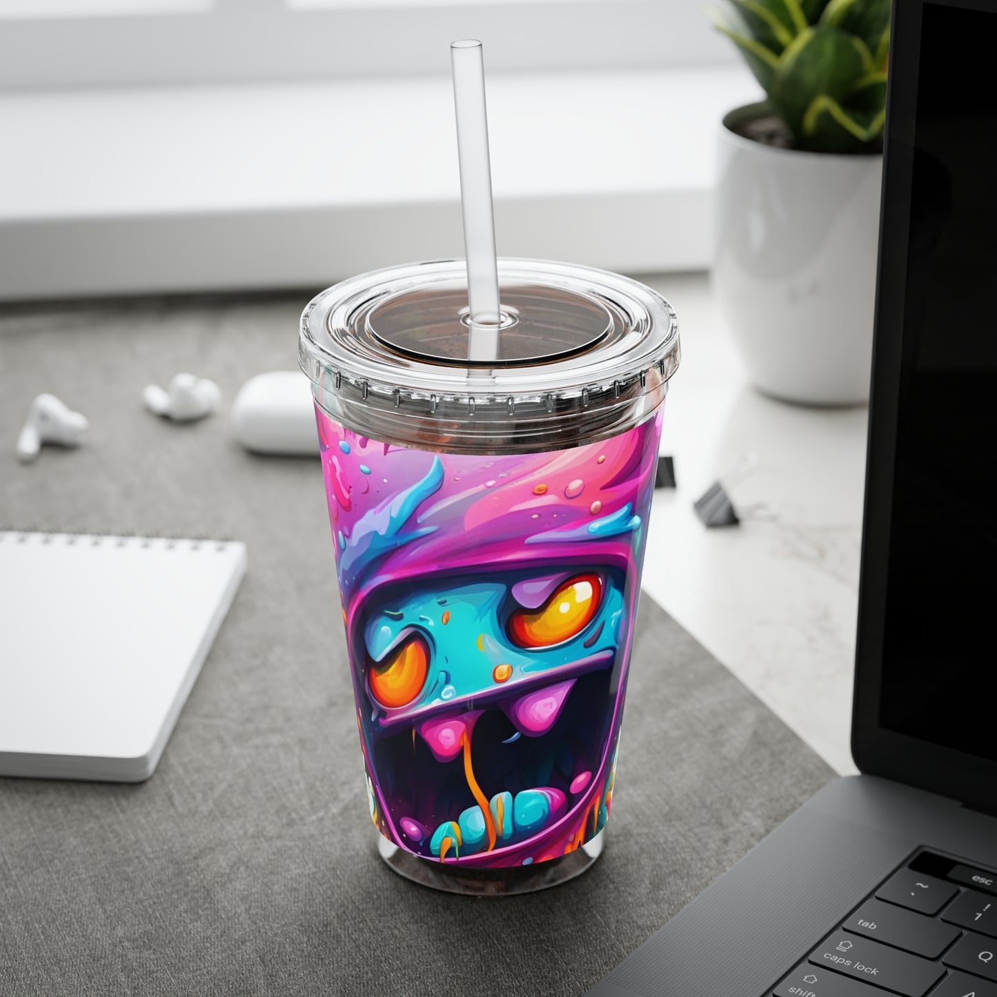 Wacky Tumbler with Straw, 16oz