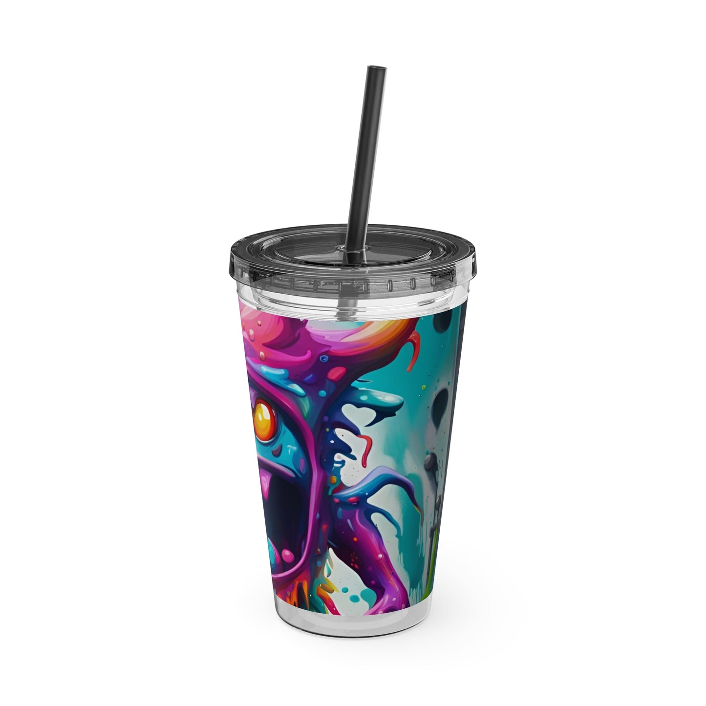 Wacky Tumbler with Straw, 16oz