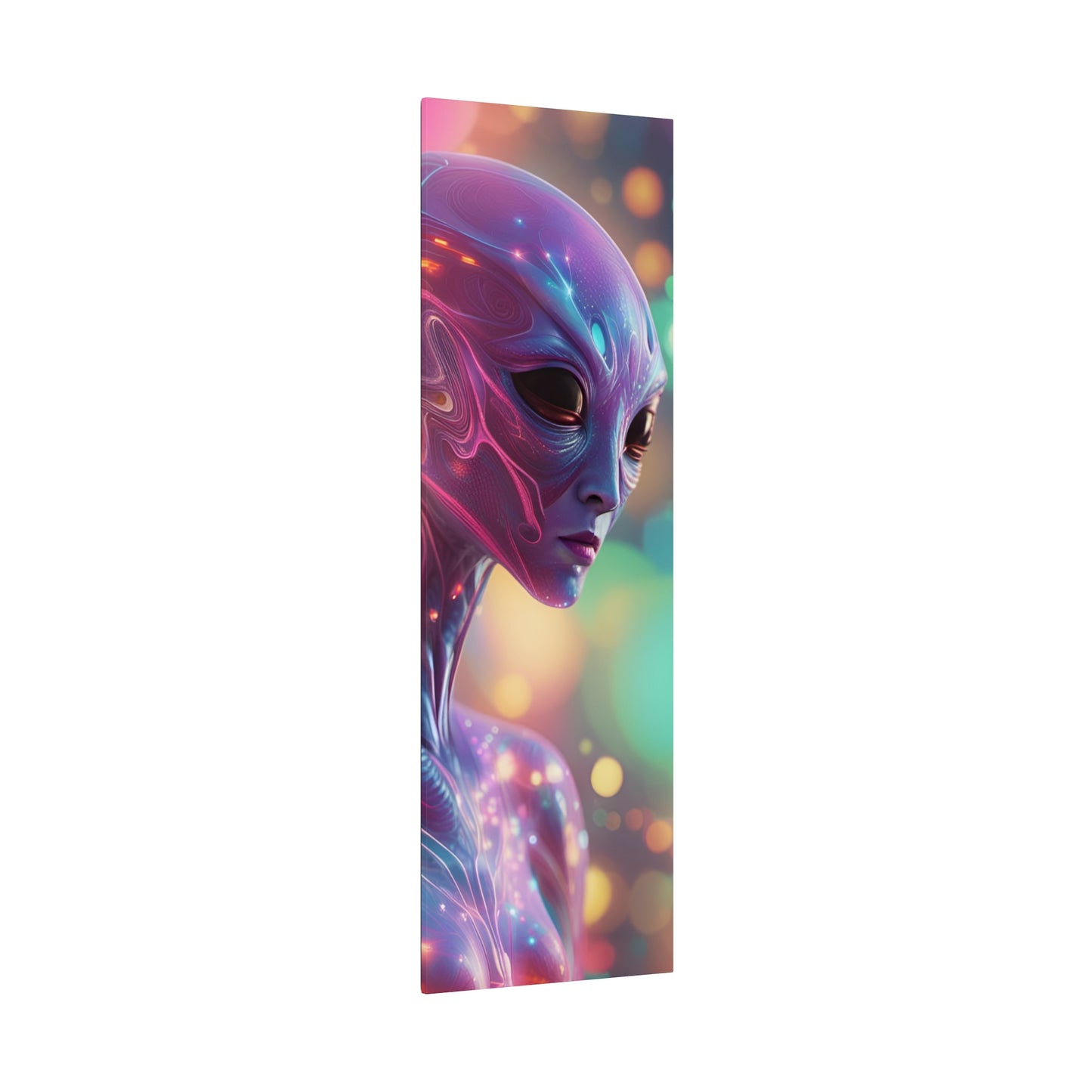 Alien Headz Matte Canvas, Stretched, 0.75"