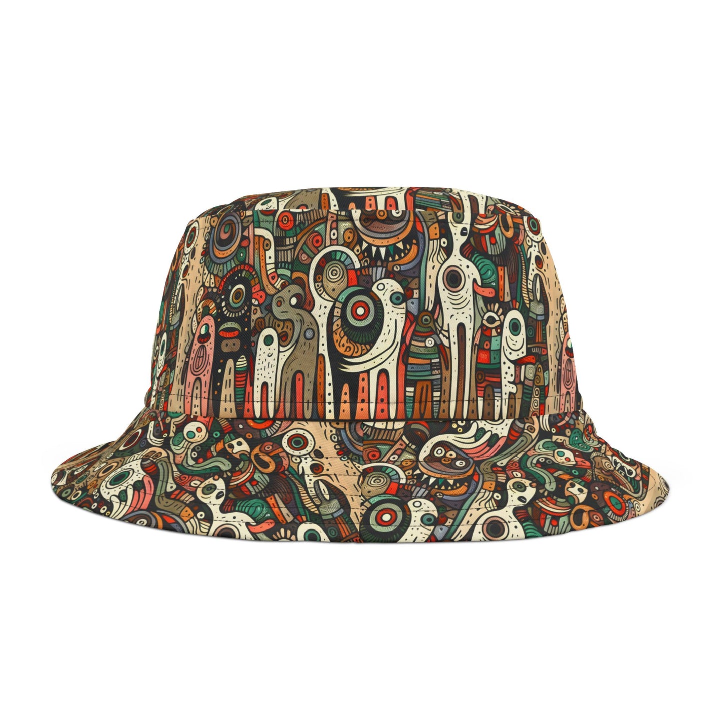 SNRG Monsterz Bucket Hat, Unique Streetwear Cap, Hip Hop Headwear,  Fashion Accessory, Trendy Hat