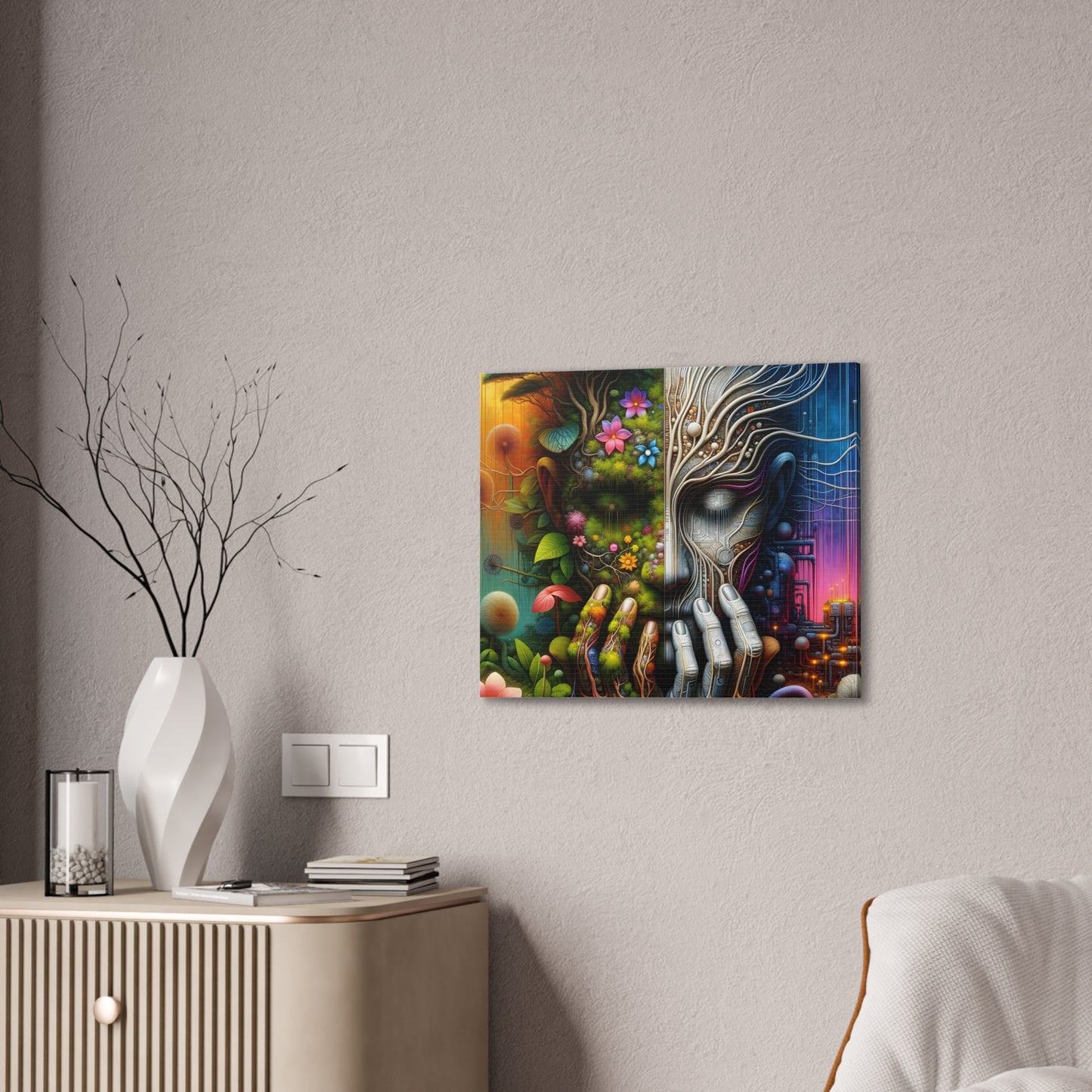 Duality Canvas Art - Stunning Stretched Wall Decor