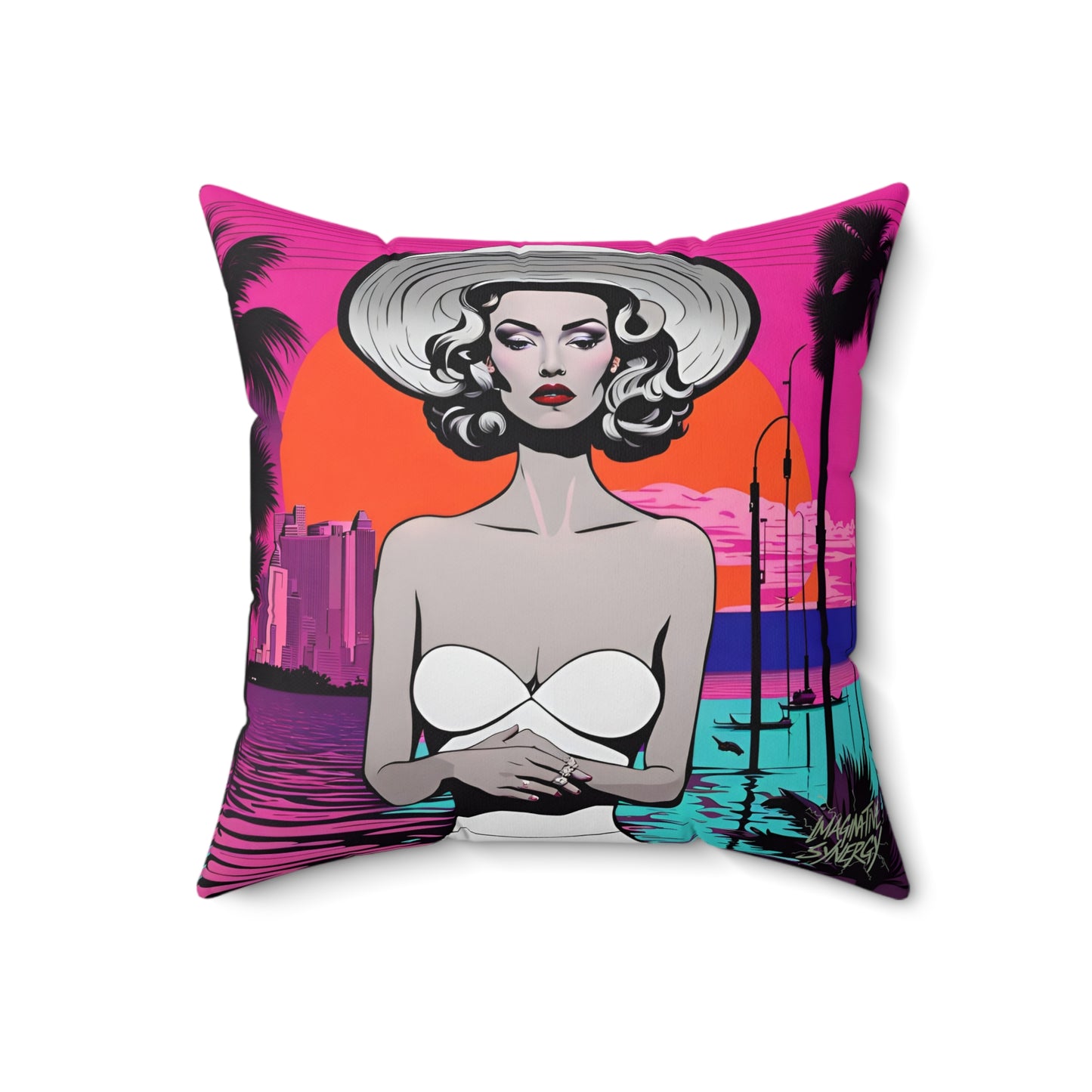 Sunsplash Square Pillow