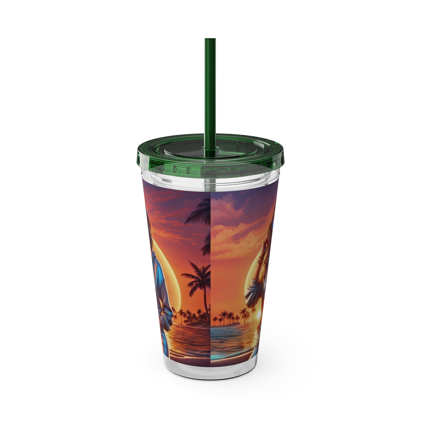 Sunsplash Tumbler with Straw, 16oz