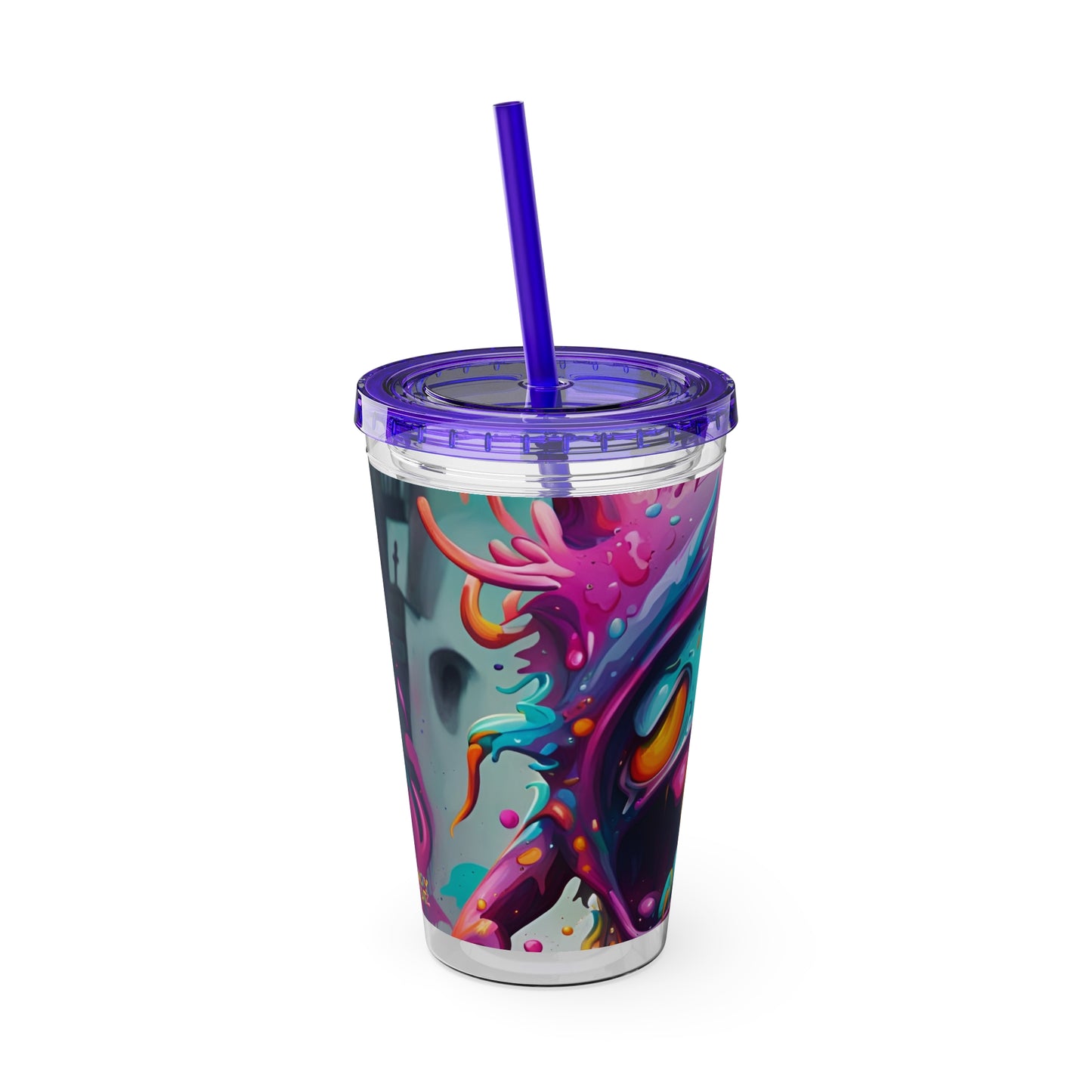 Wacky Tumbler with Straw, 16oz