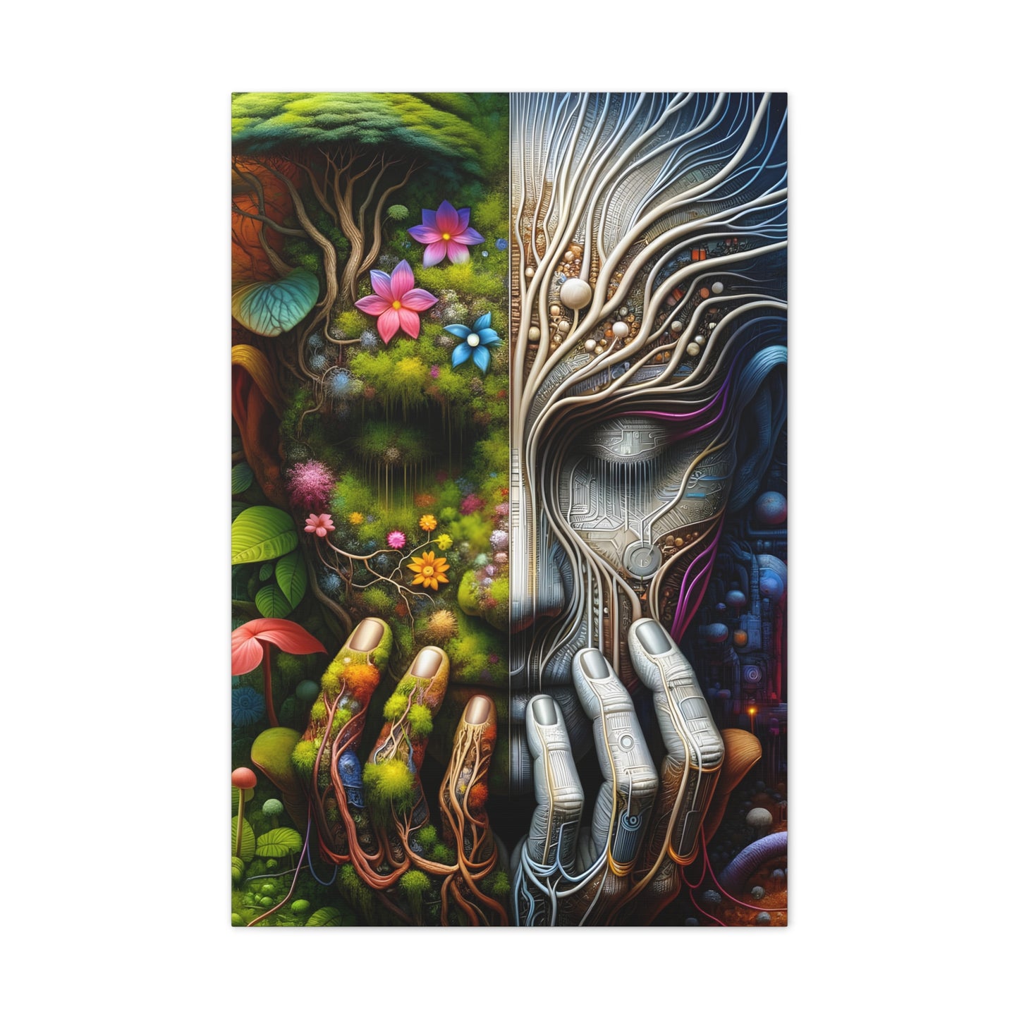 Duality Canvas Art - Stunning Stretched Wall Decor