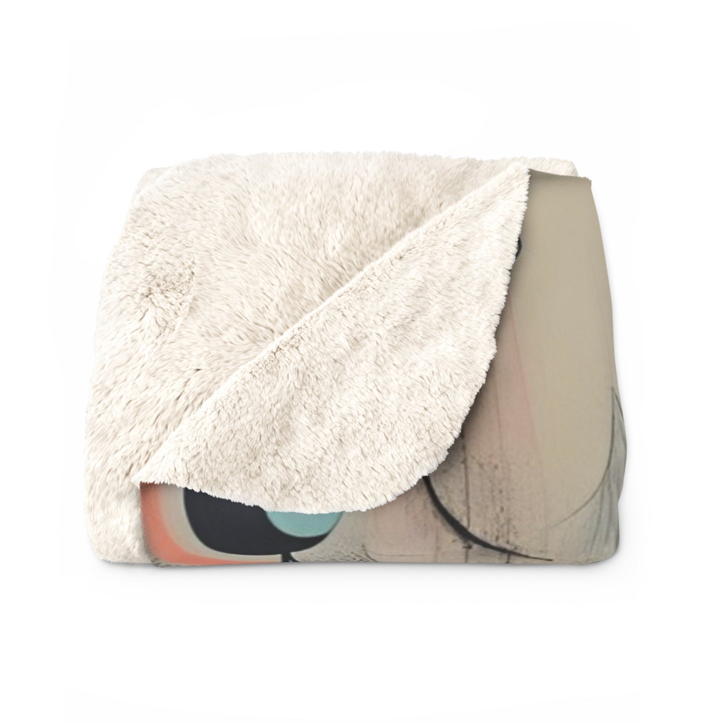 Abstractz Sherpa Fleece Blanket, Thick & Soft Plush Blanket