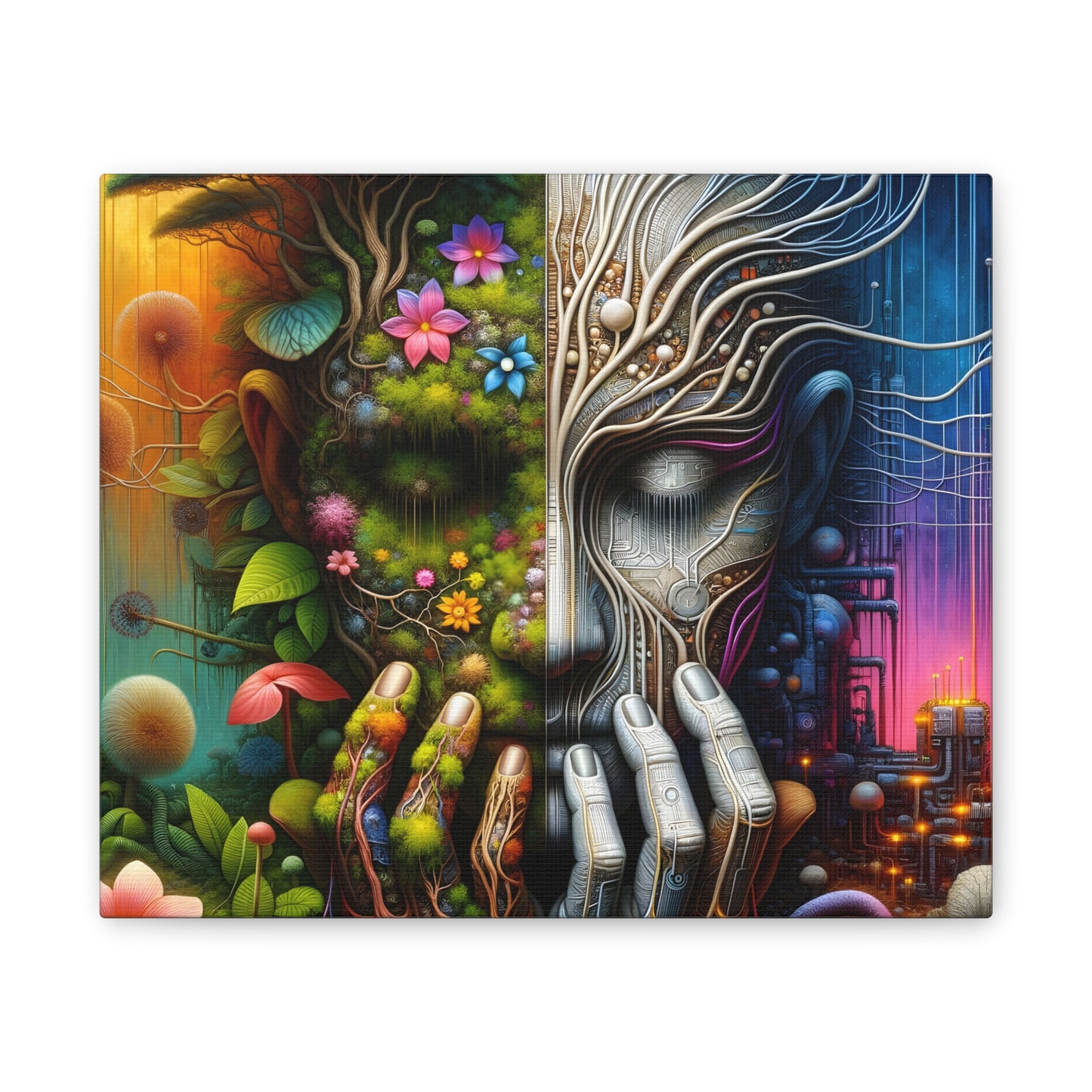 Duality Canvas Art - Stunning Stretched Wall Decor
