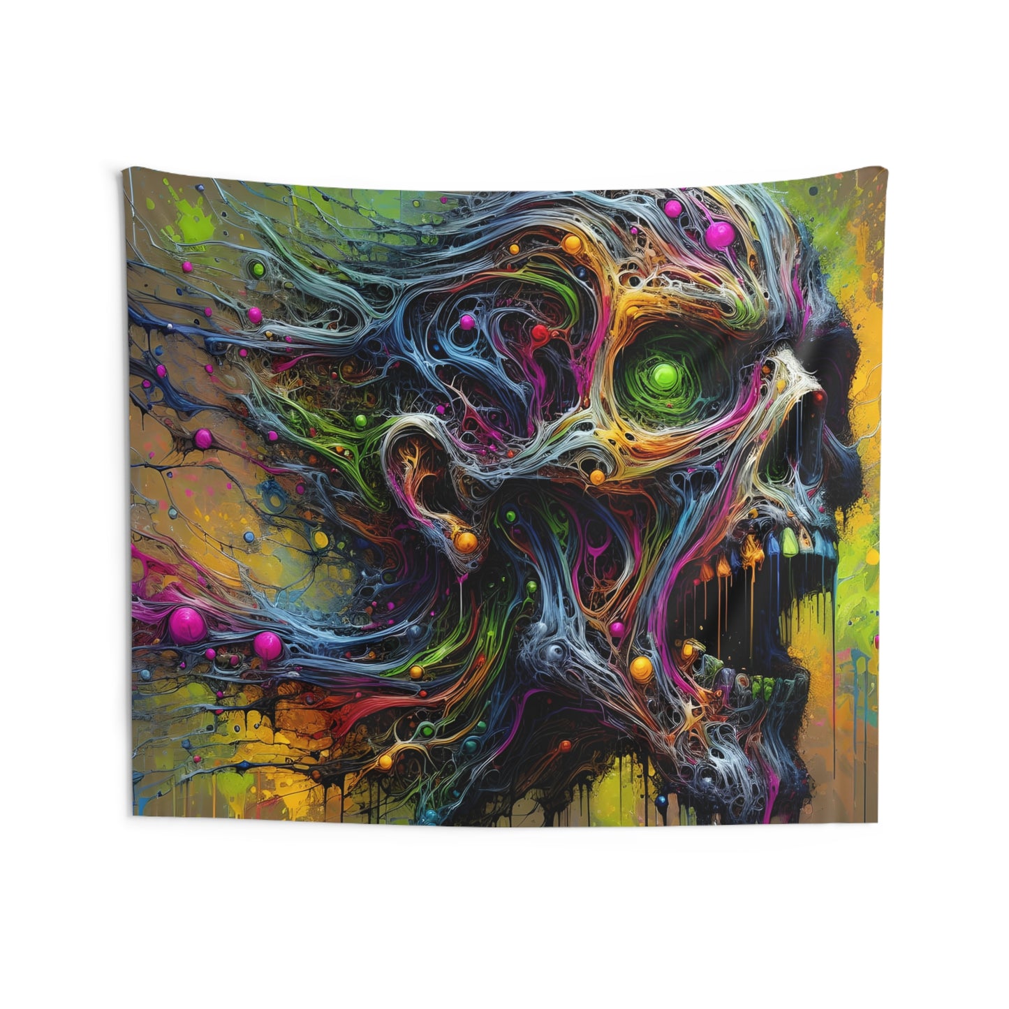 Neural Zombie Indoor Wall Tapestry