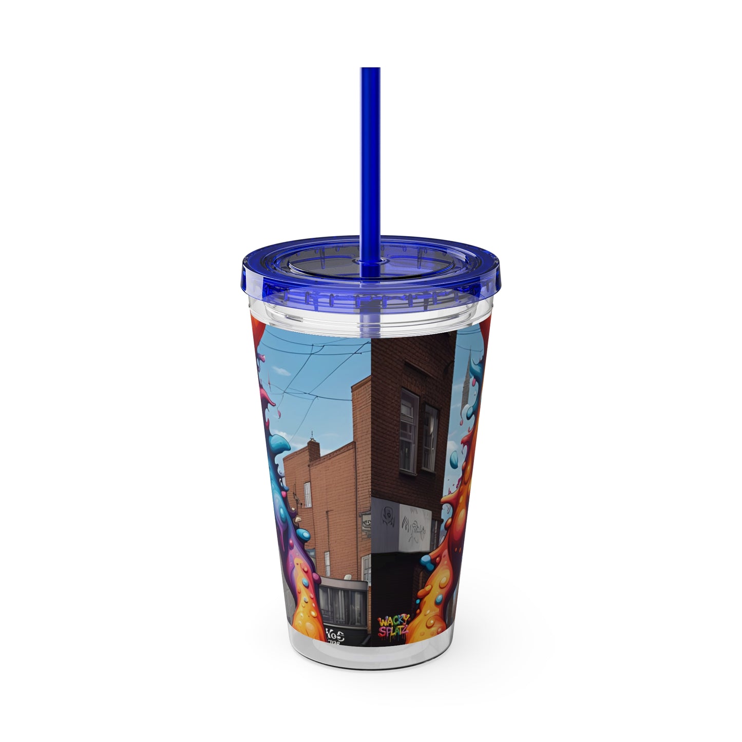 Wacky Tumbler with Straw, 16oz