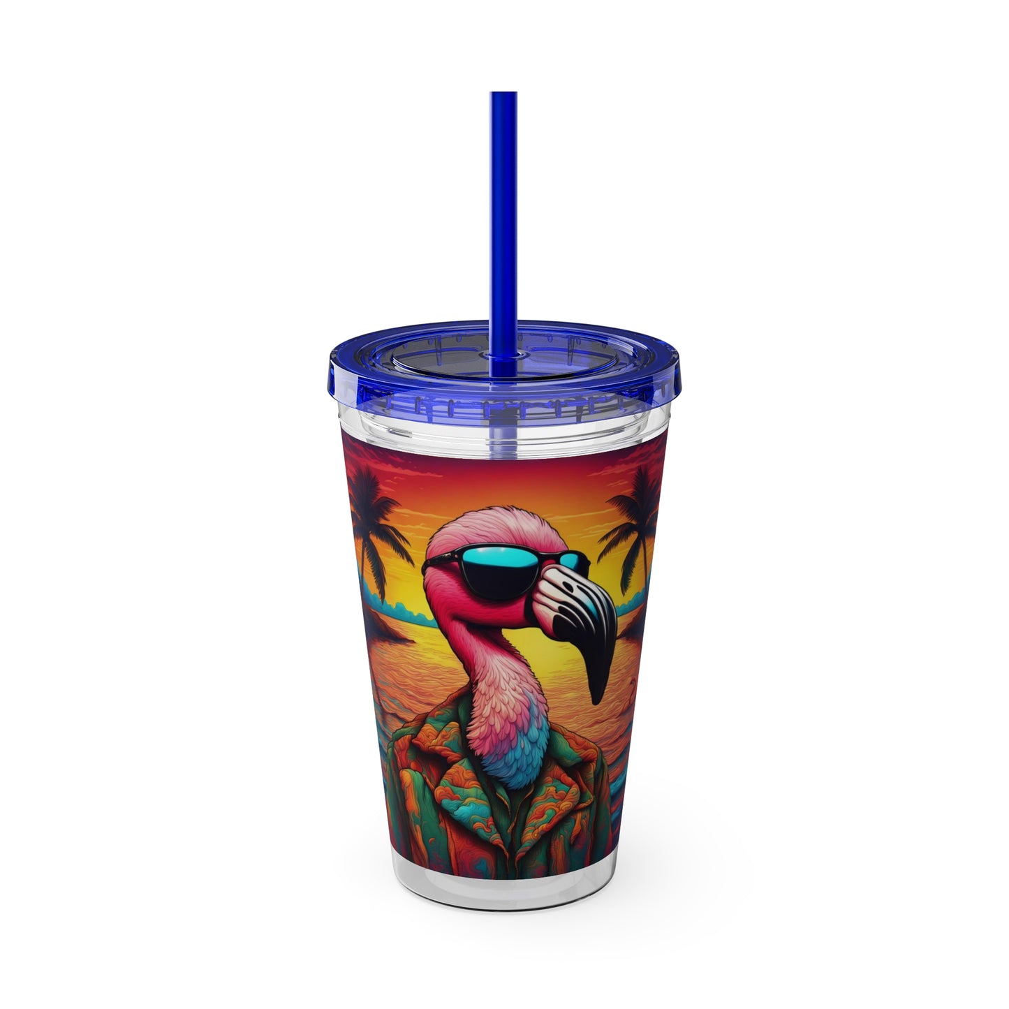 Sunsplash Tumbler with Straw, 16oz