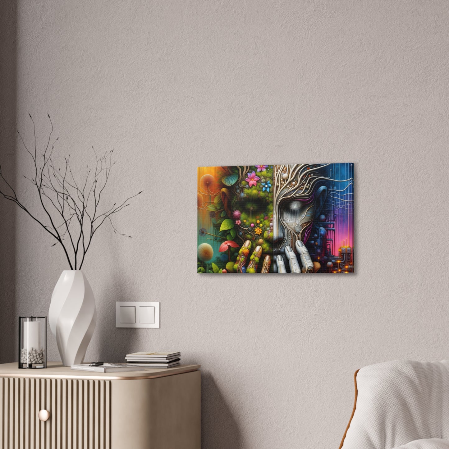 Duality Canvas Art - Stunning Stretched Wall Decor