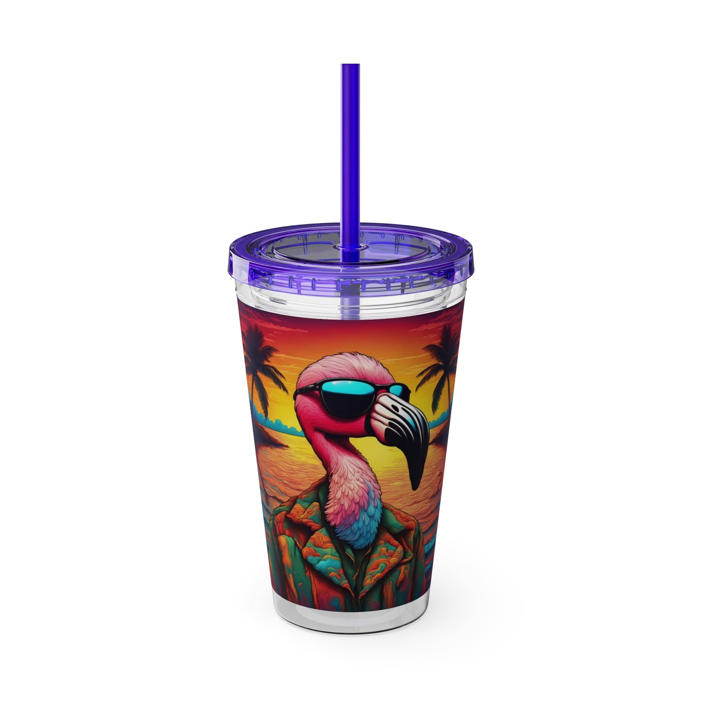 Sunsplash Tumbler with Straw, 16oz