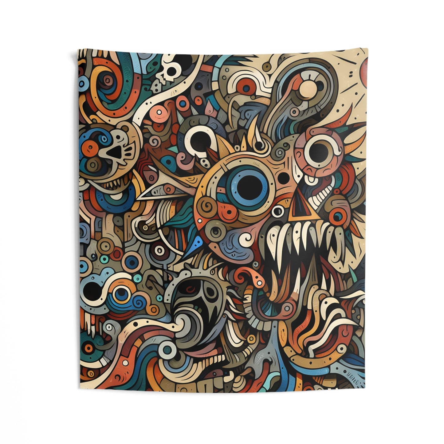 Monsterz Indoor Wall Tapestry, Boho Wall Art, Wall Hanging Tapestry, Aesthetic Accessories