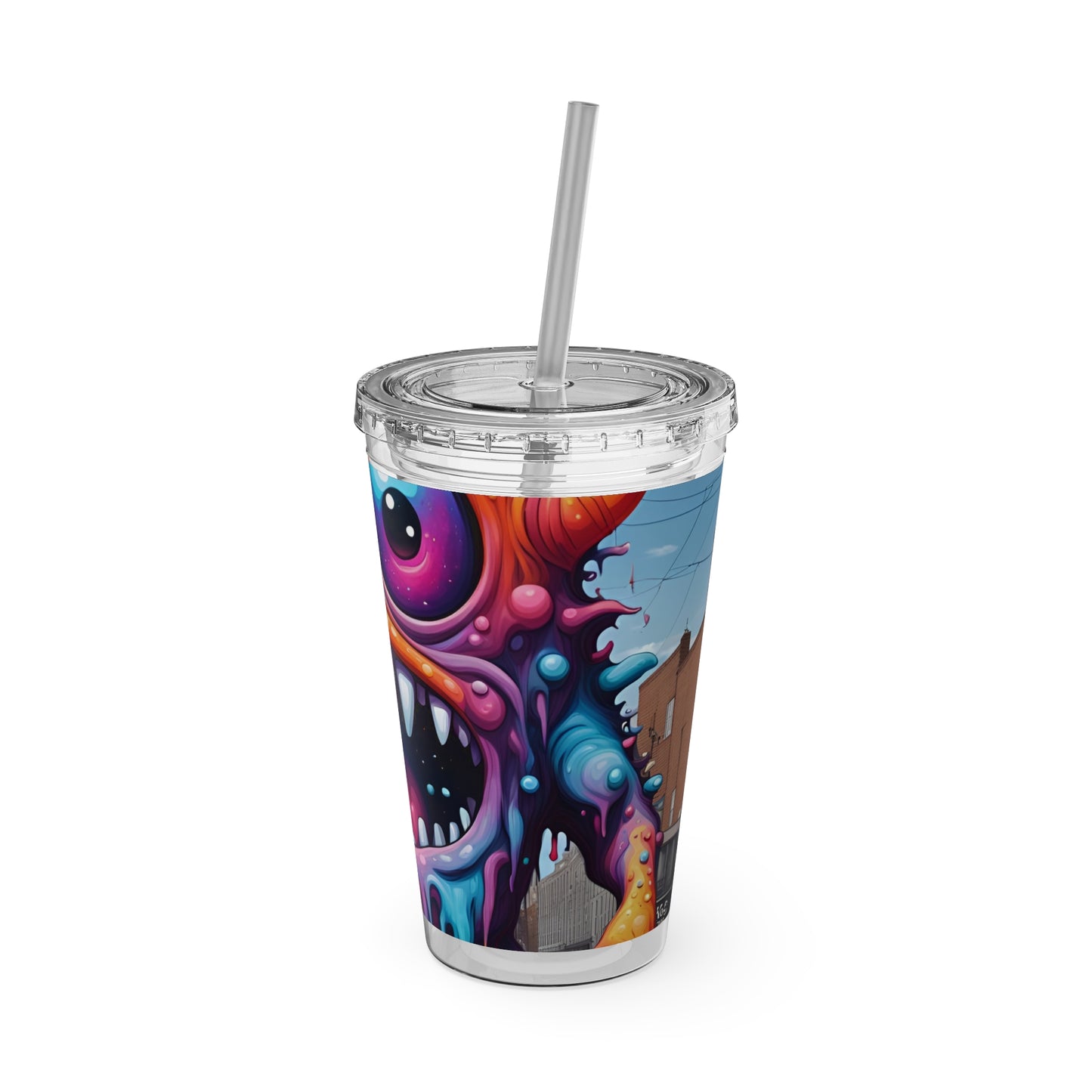 Wacky Tumbler with Straw, 16oz