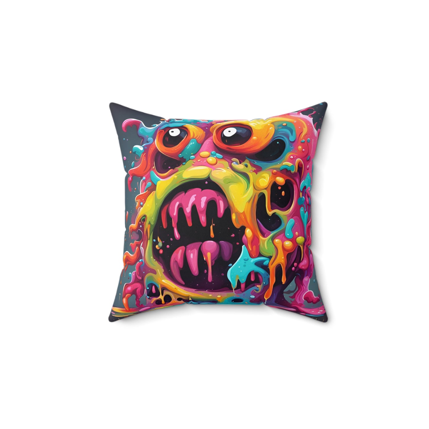 Dual-Wacky Spun Polyester Square Pillow