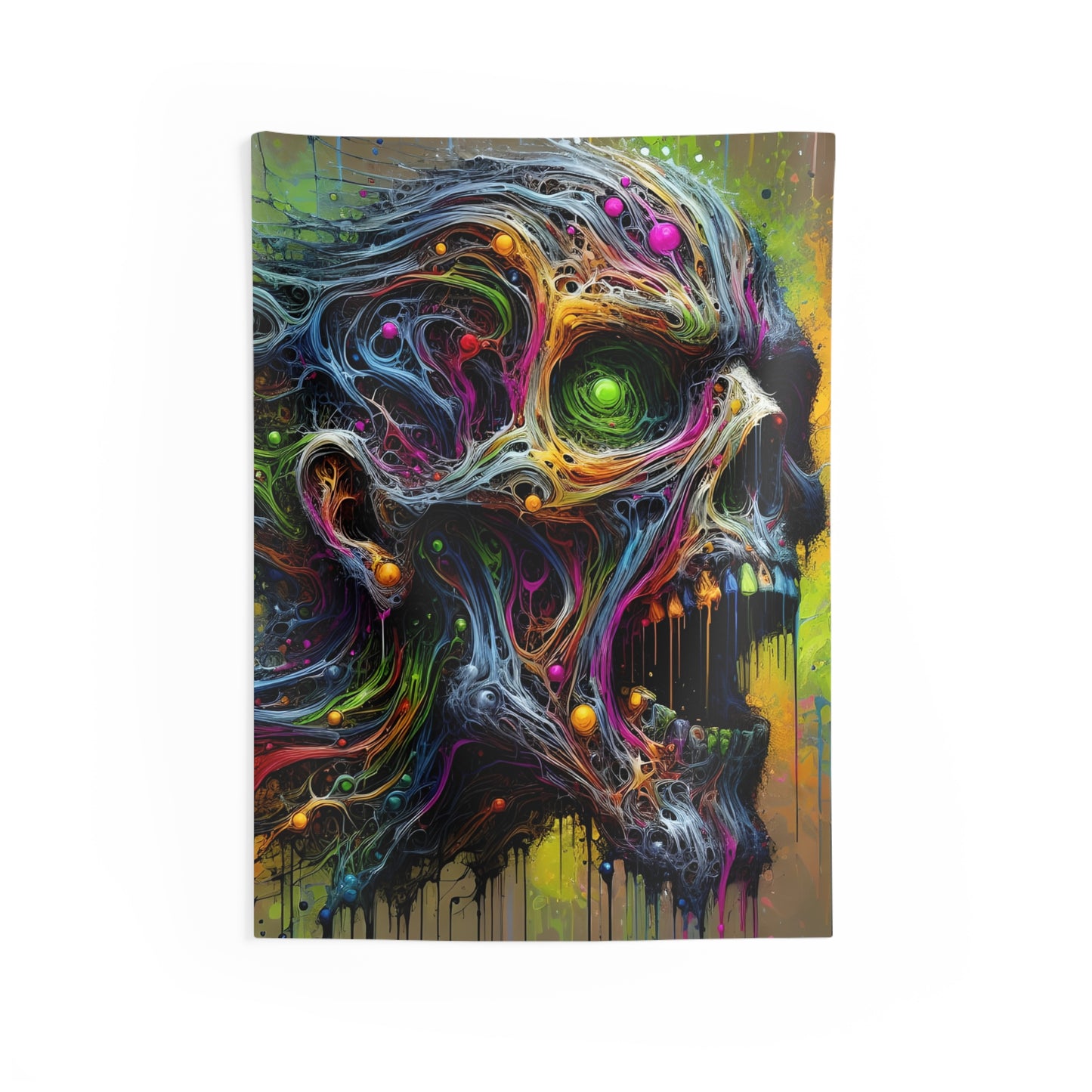 Neural Zombie Indoor Wall Tapestry