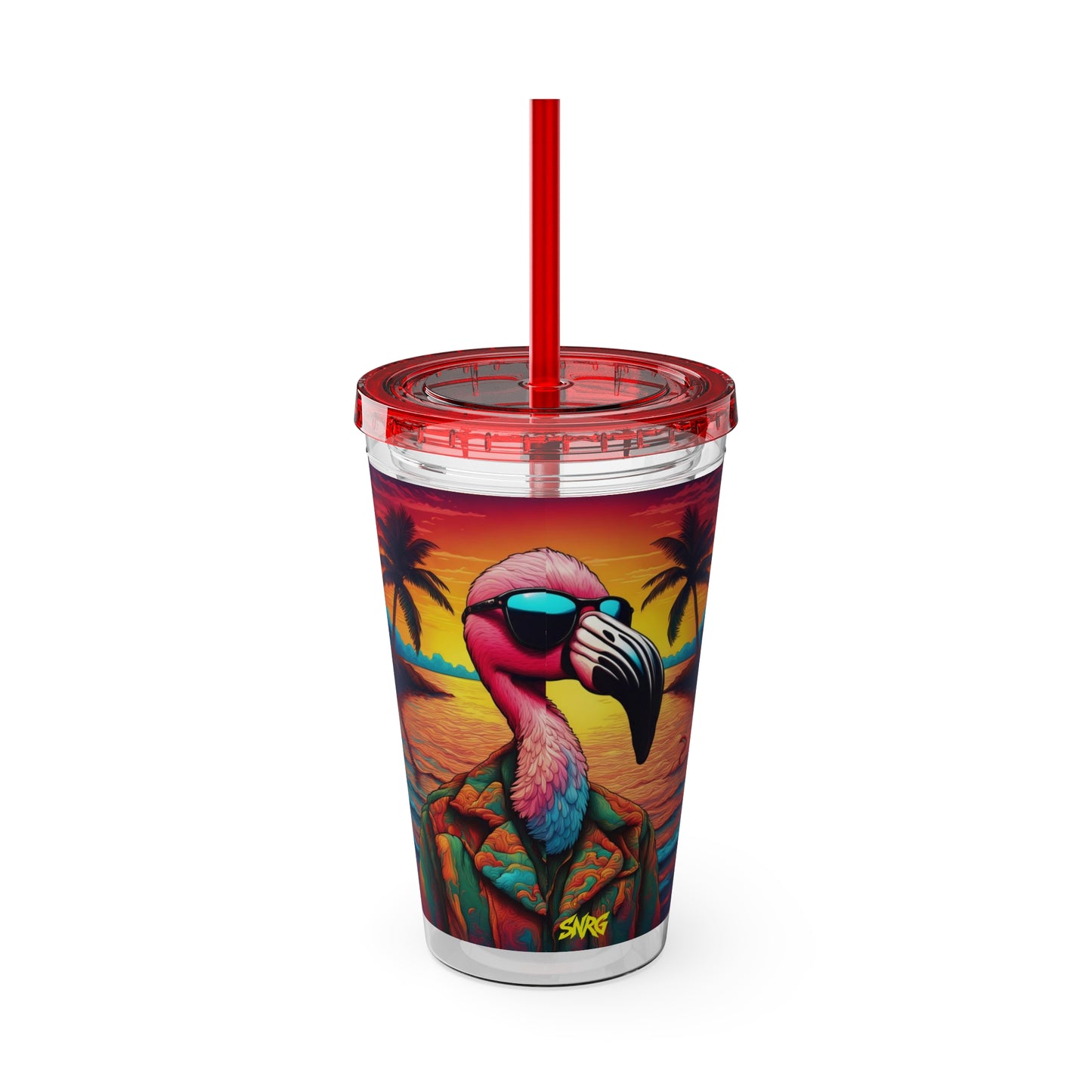 Sunsplash Tumbler with Straw, 16oz