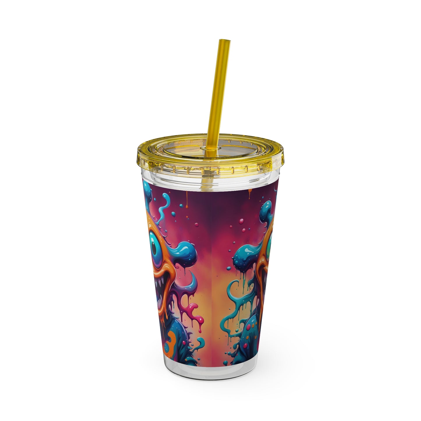 Wacky Tumbler with Straw, 16oz