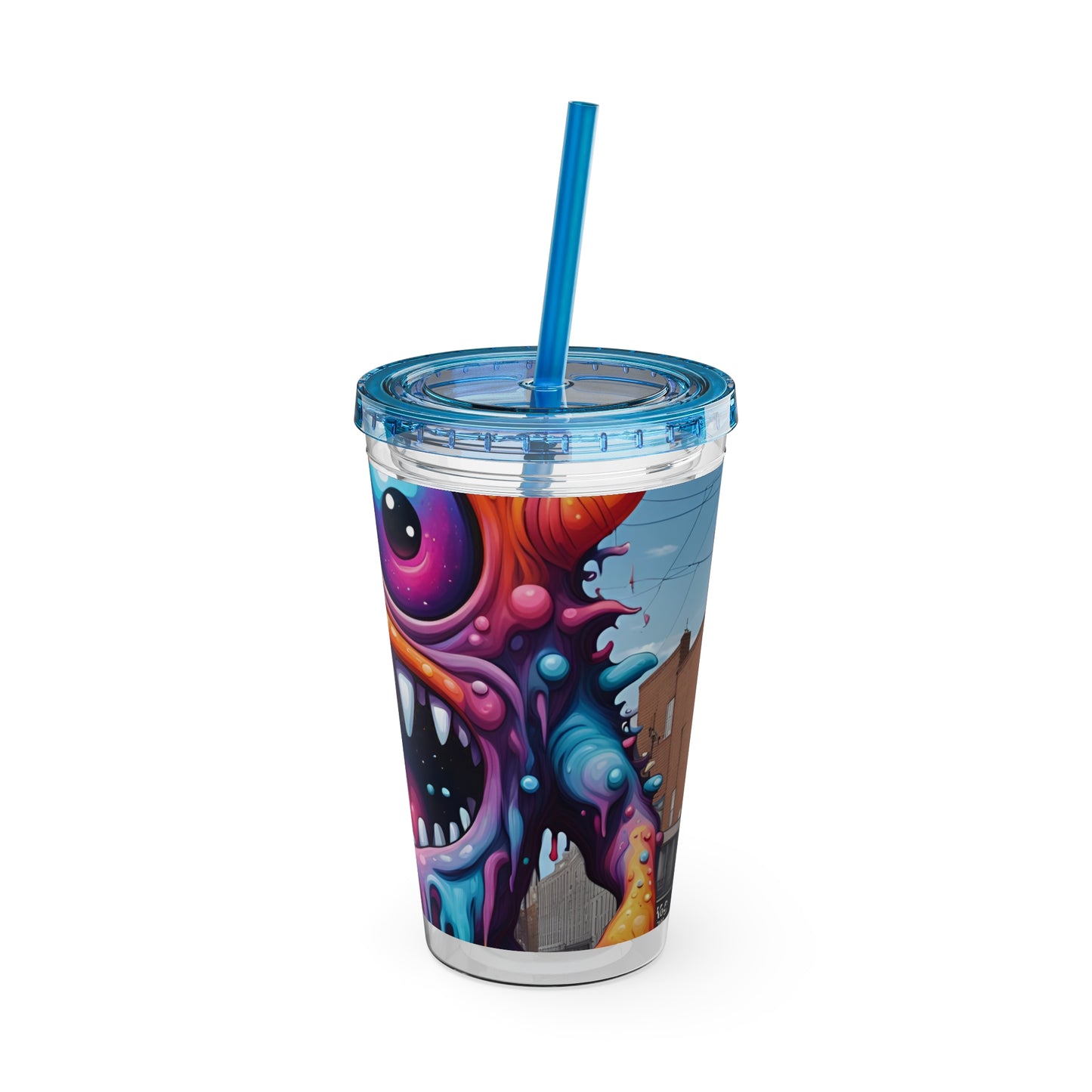 Wacky Tumbler with Straw, 16oz