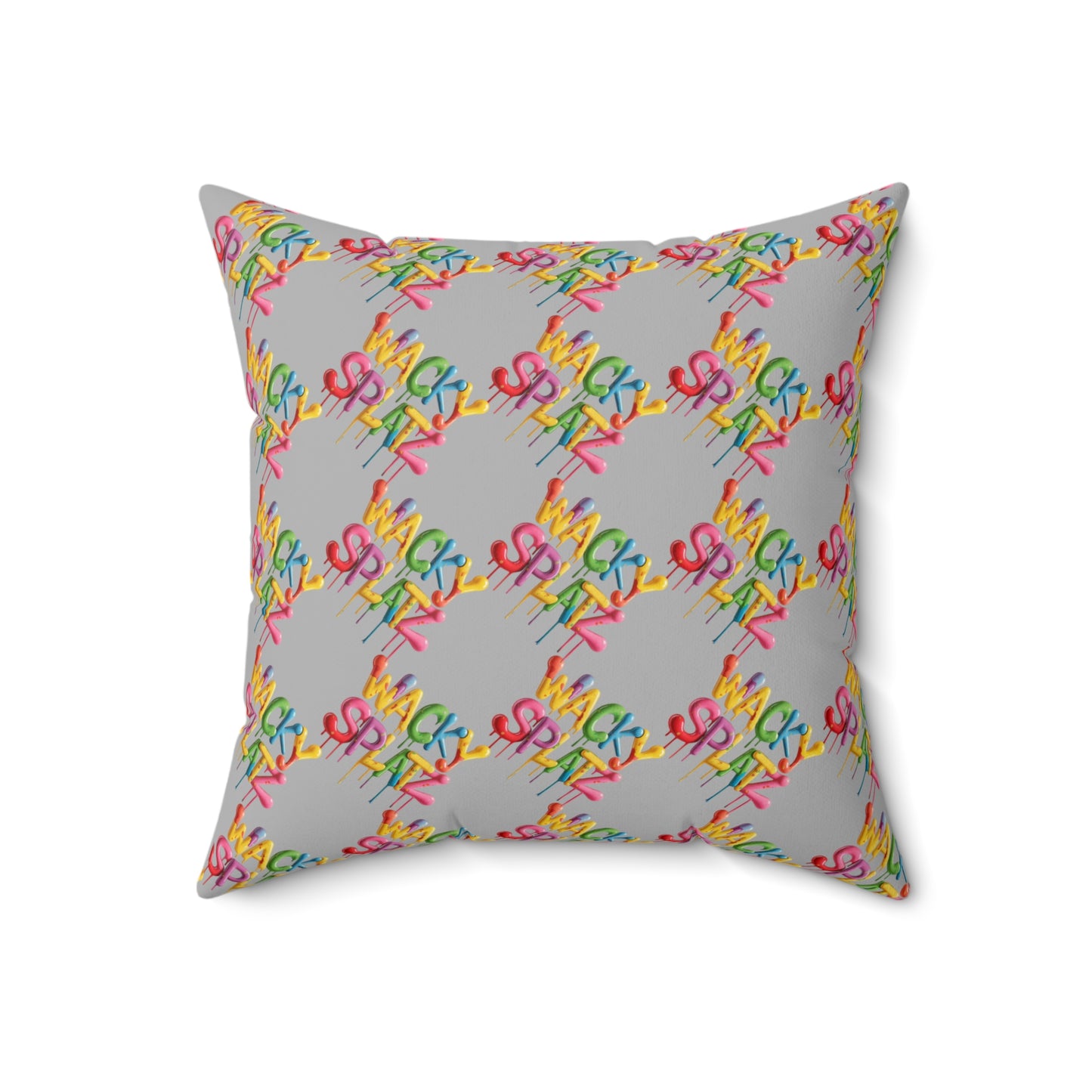 Dual-Wacky Spun Polyester Square Pillow