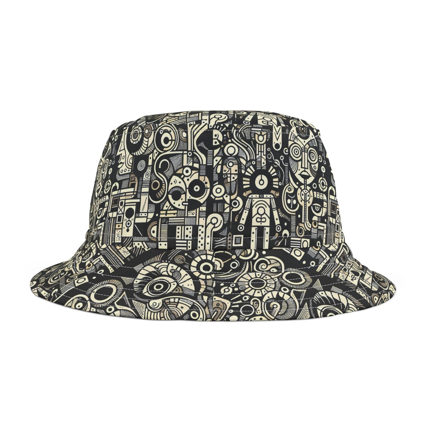 SNRG Robotz Bucket Hat, Unique Streetwear Cap, Hip Hop Headwear,  Fashion Accessory, Trendy Hat