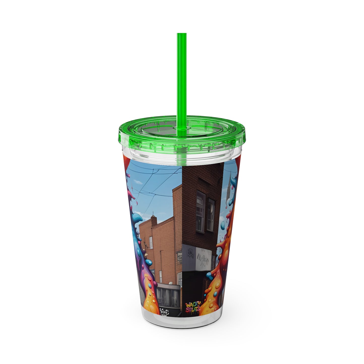 Wacky Tumbler with Straw, 16oz