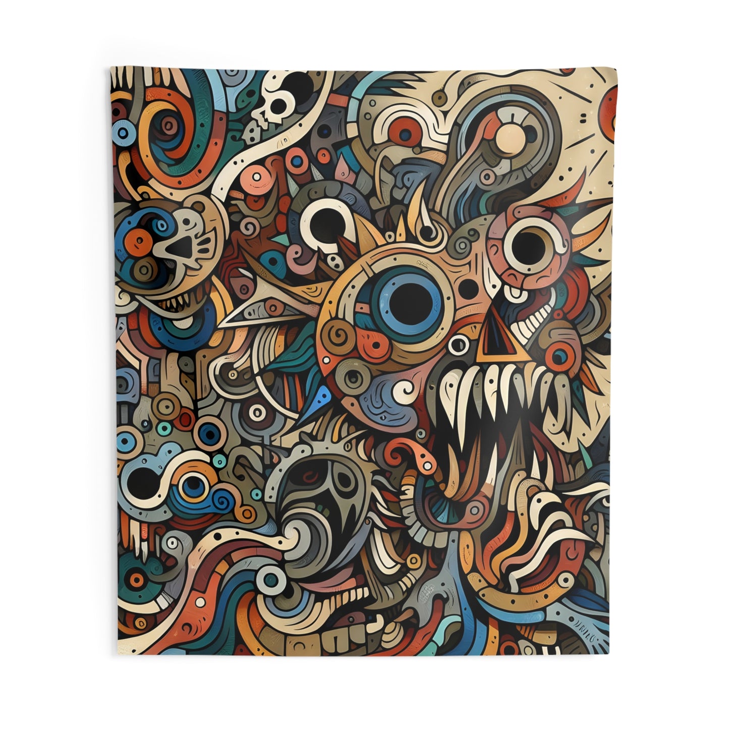 Monsterz Indoor Wall Tapestry, Boho Wall Art, Wall Hanging Tapestry, Aesthetic Accessories