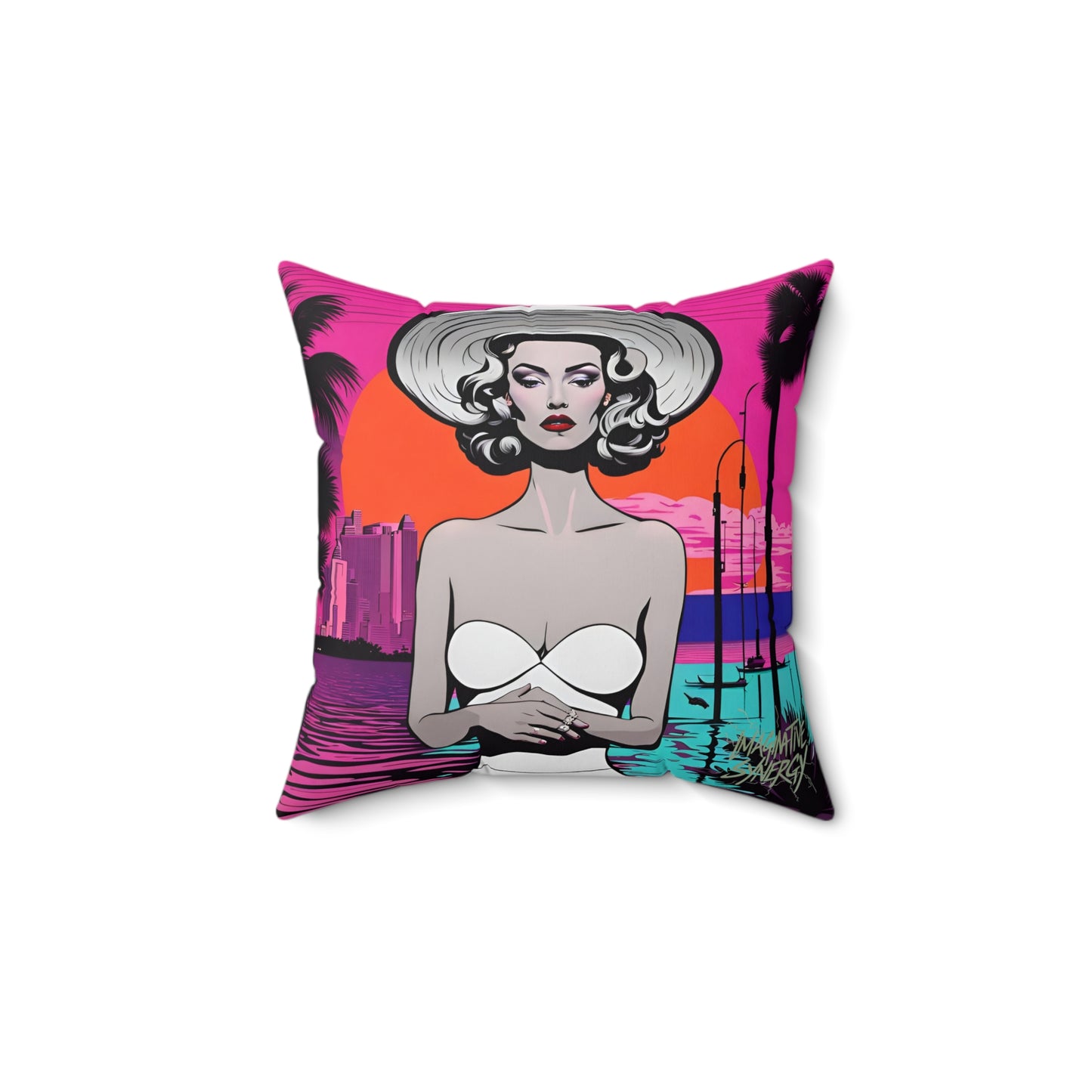 Sunsplash Square Pillow