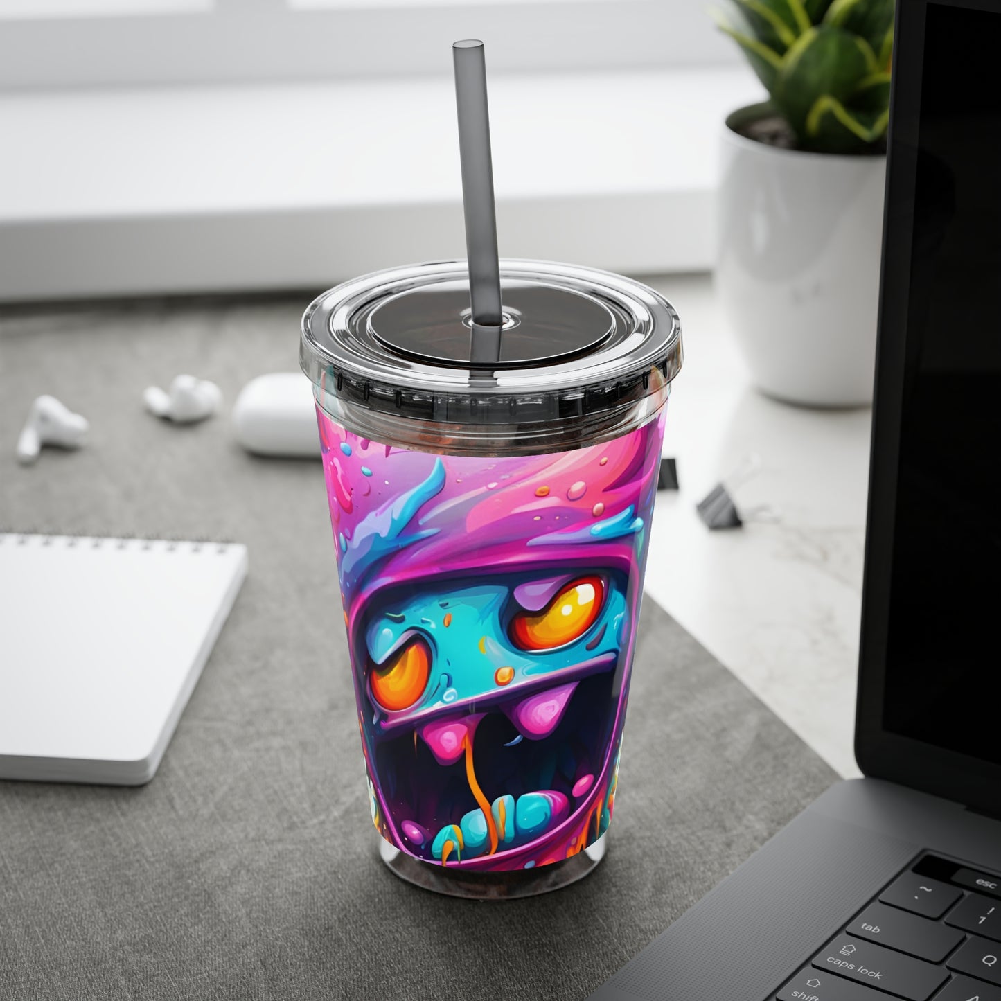 Wacky Tumbler with Straw, 16oz