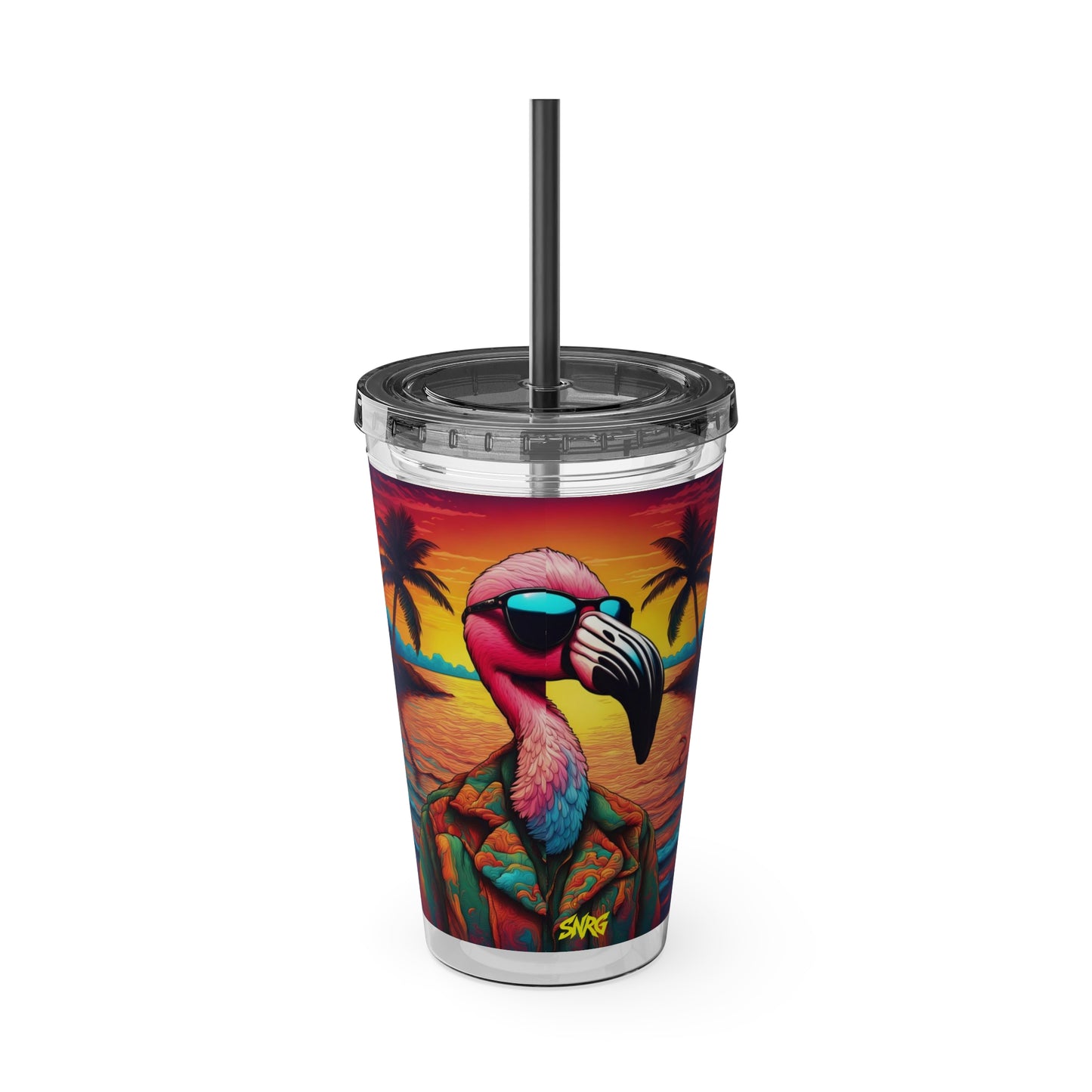 Sunsplash Tumbler with Straw, 16oz