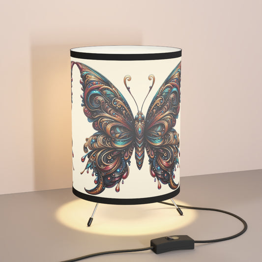 Butterflyz Boho Tripod Lamp, Colorful Home Lighting, Unique Decor for Living Room, Bedroom, Gift Idea