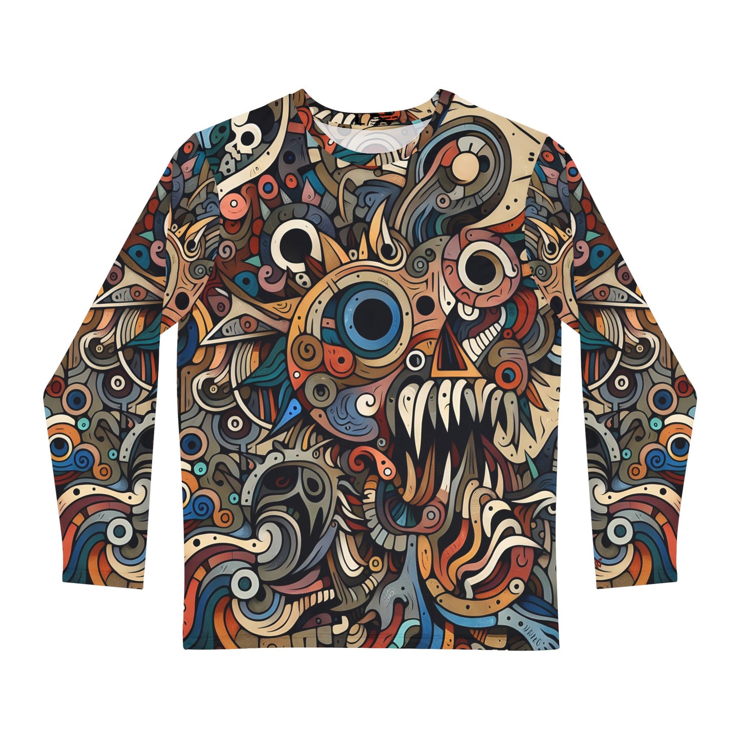 Men's Long Sleeve Shirt, Monsterz, Casual Apparel, Unique Top, Premium Soft Feel, Custom Design