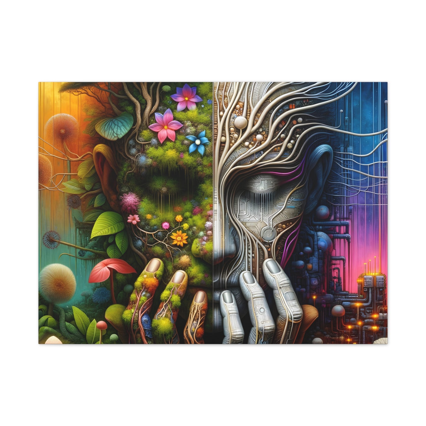 Duality Canvas Art - Stunning Stretched Wall Decor