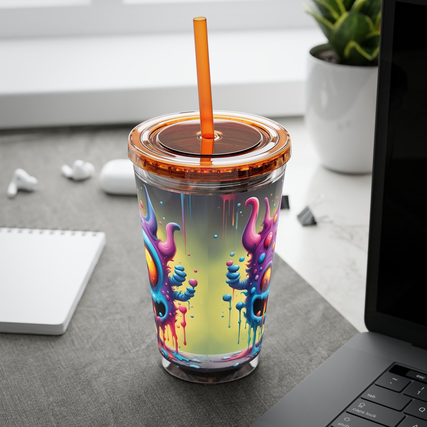 Wacky Tumbler with Straw, 16oz