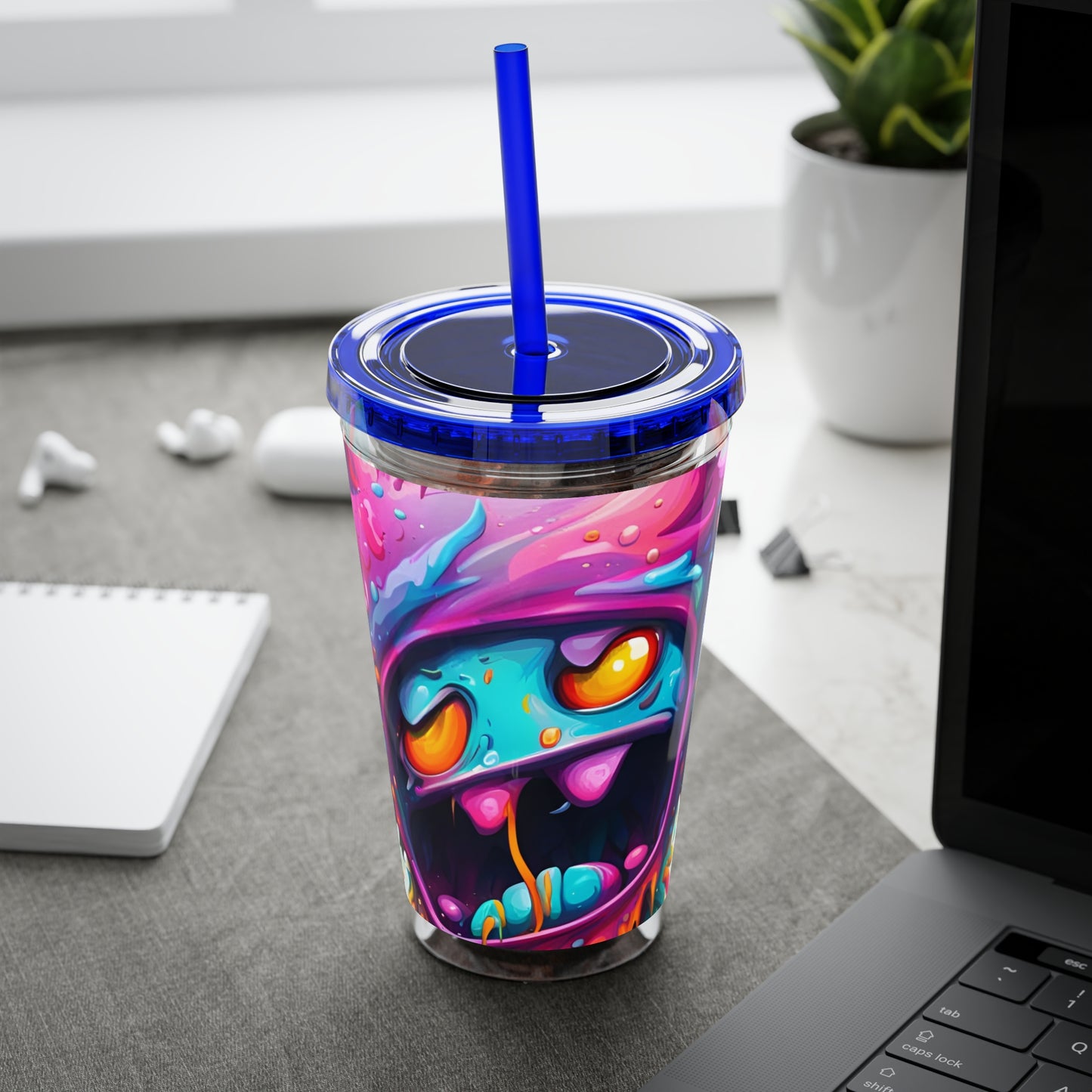 Wacky Tumbler with Straw, 16oz