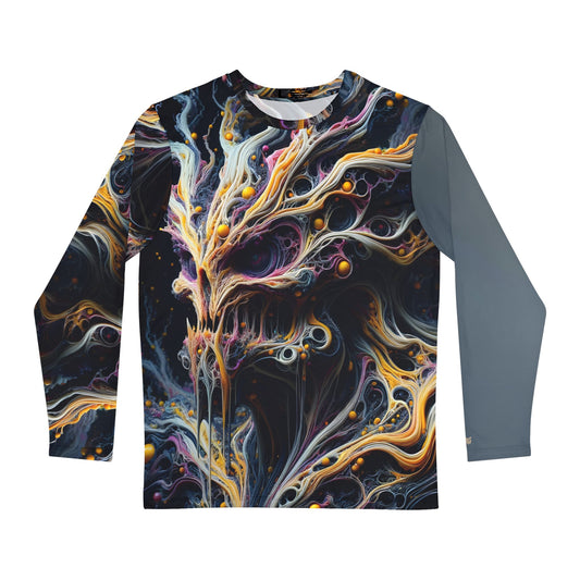 Men's Long Sleeve Shirt, Abstractz, Casual Apparel, Unique Top, Premium Soft Feel, Custom Design