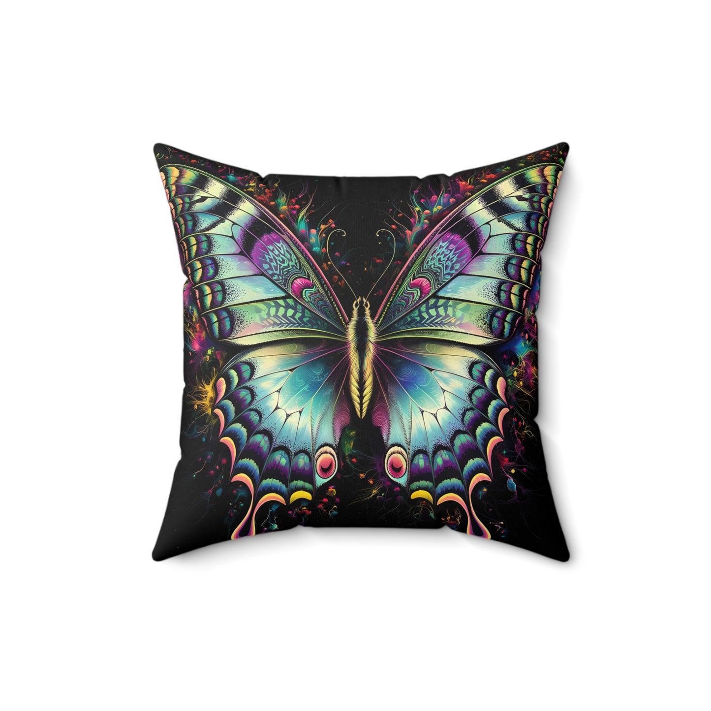 Butterflyz Spun Polyester Square Pillow