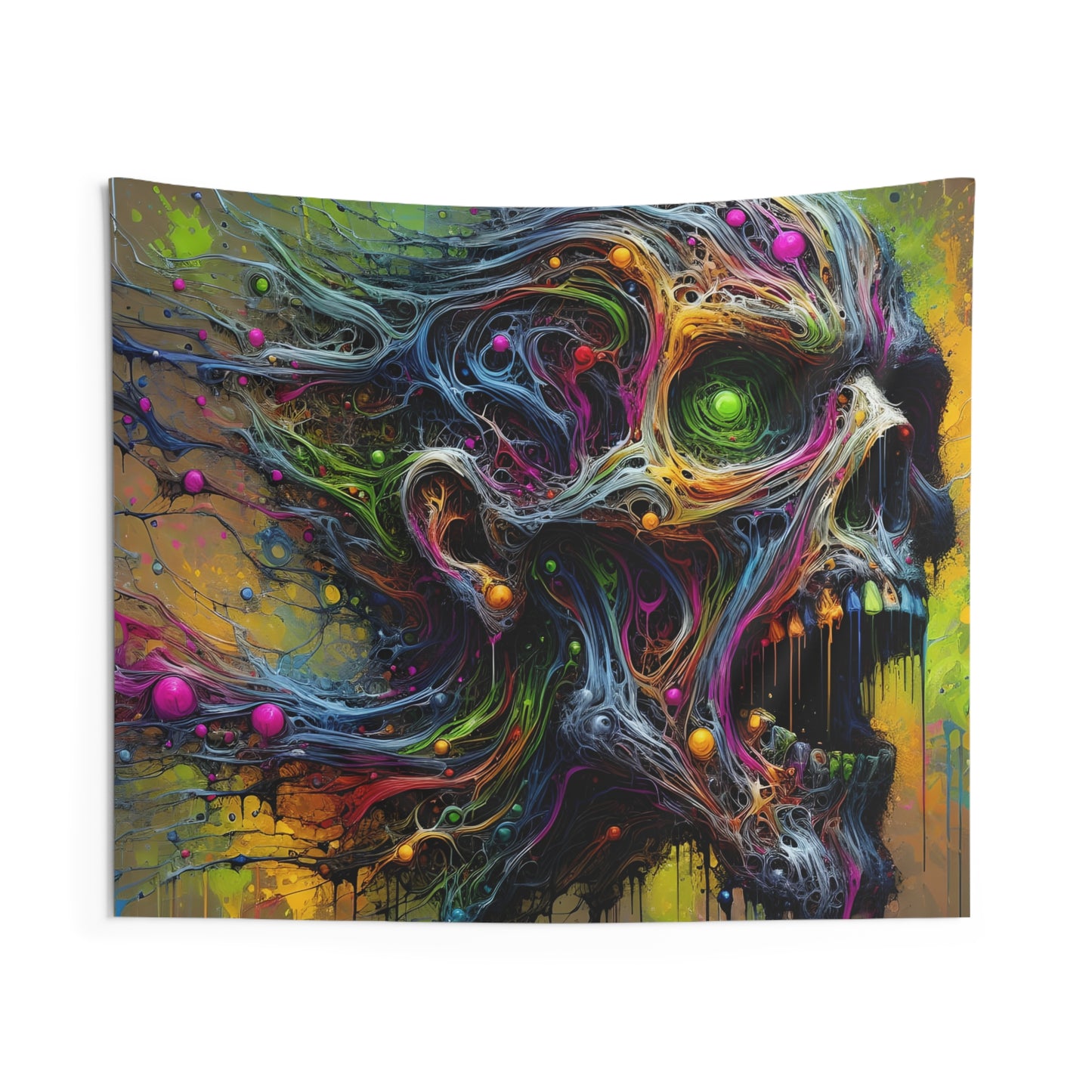 Neural Zombie Indoor Wall Tapestry