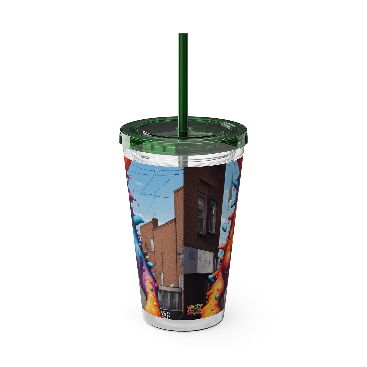 Wacky Tumbler with Straw, 16oz