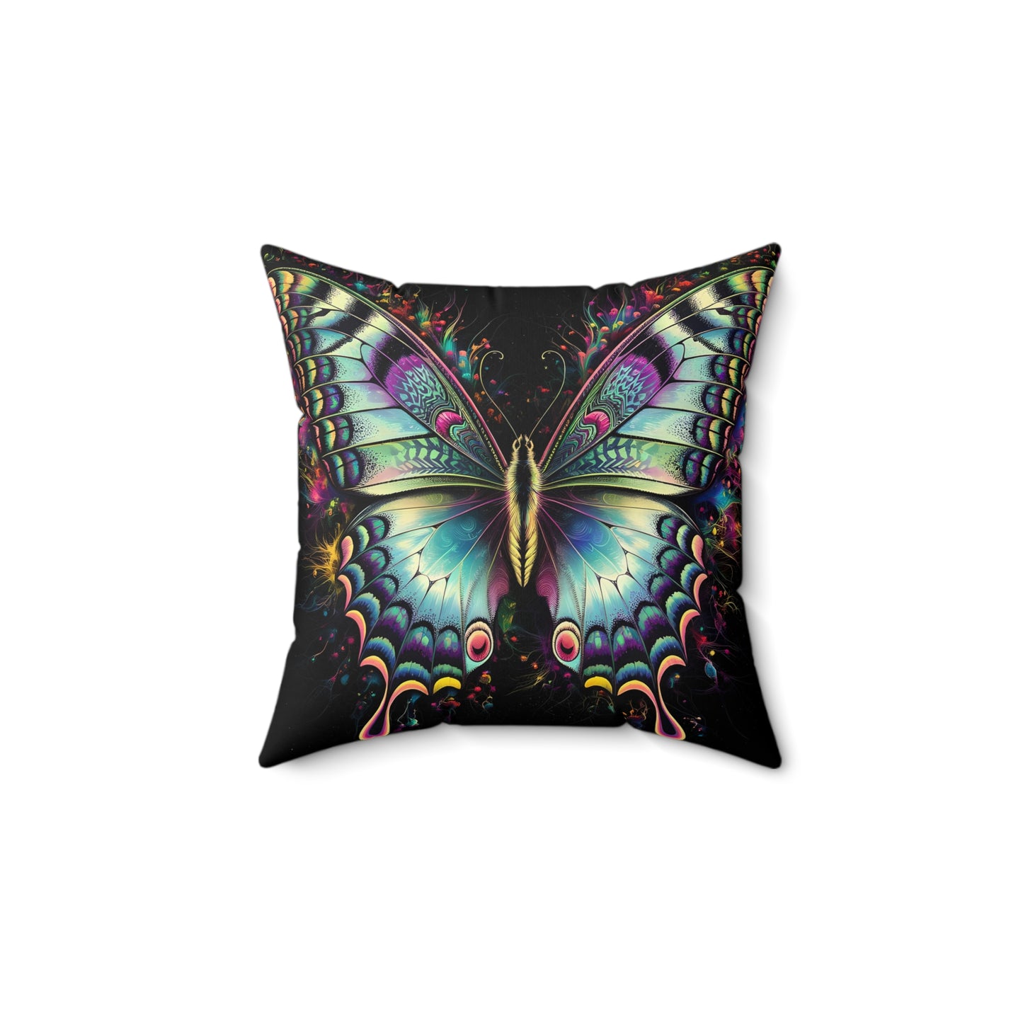 Butterflyz Spun Polyester Square Pillow