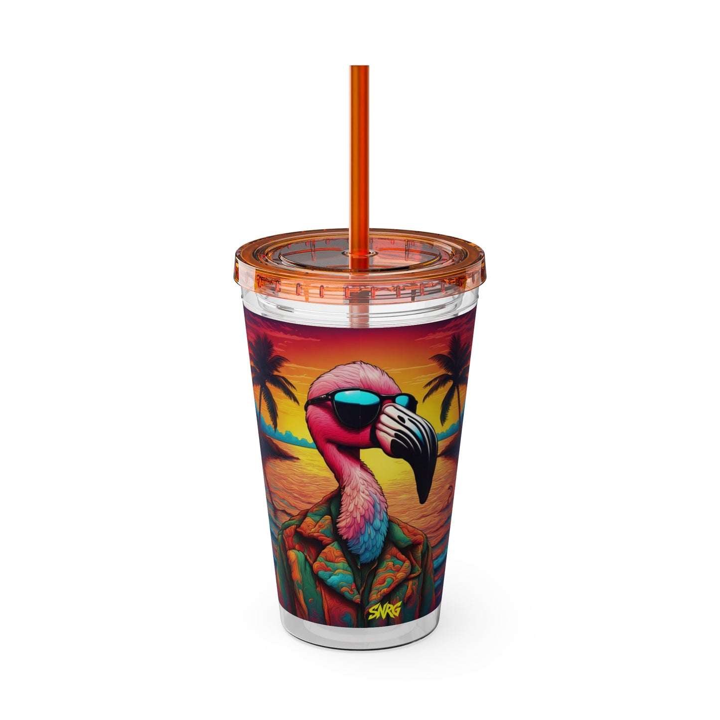 Sunsplash Tumbler with Straw, 16oz