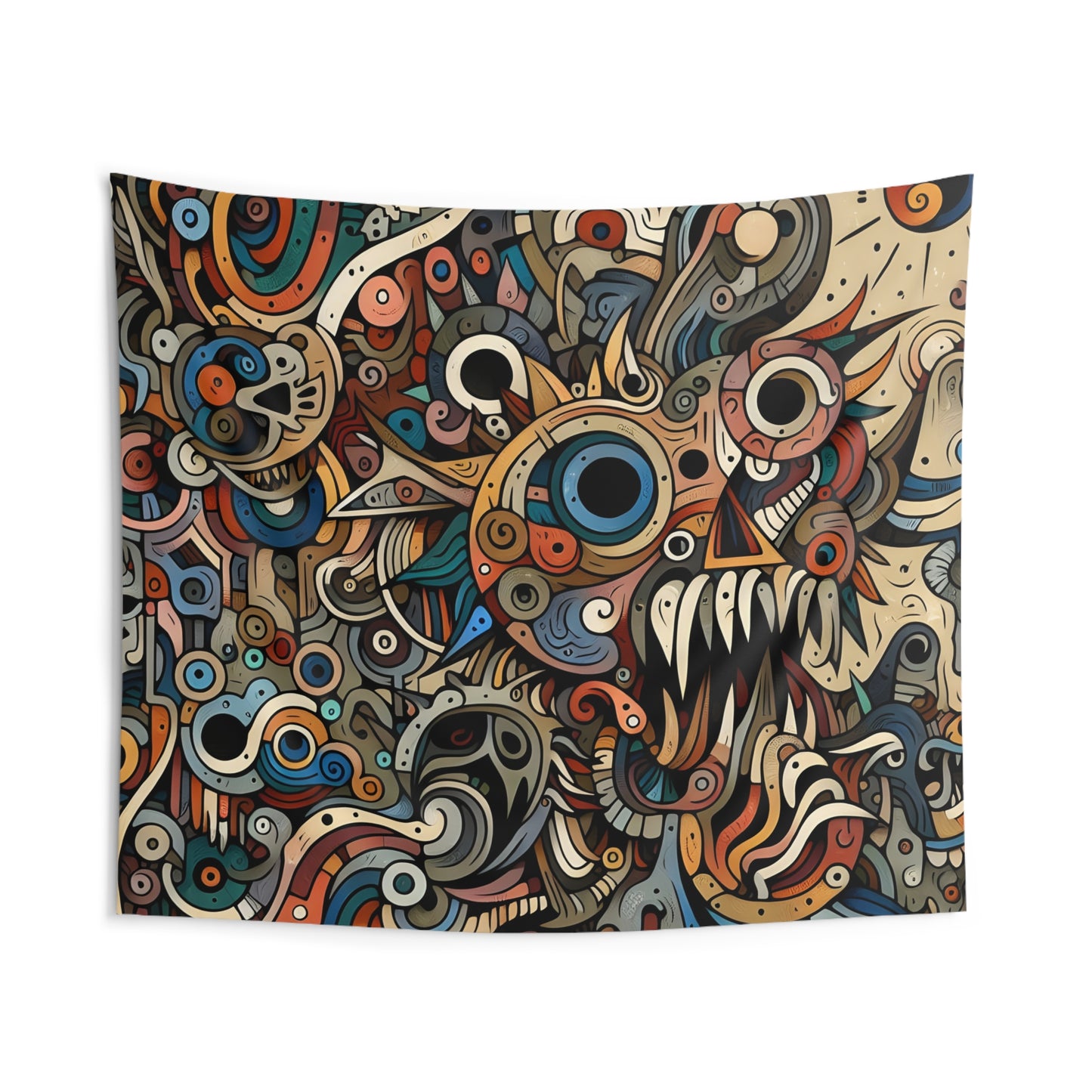 Monsterz Indoor Wall Tapestry, Boho Wall Art, Wall Hanging Tapestry, Aesthetic Accessories