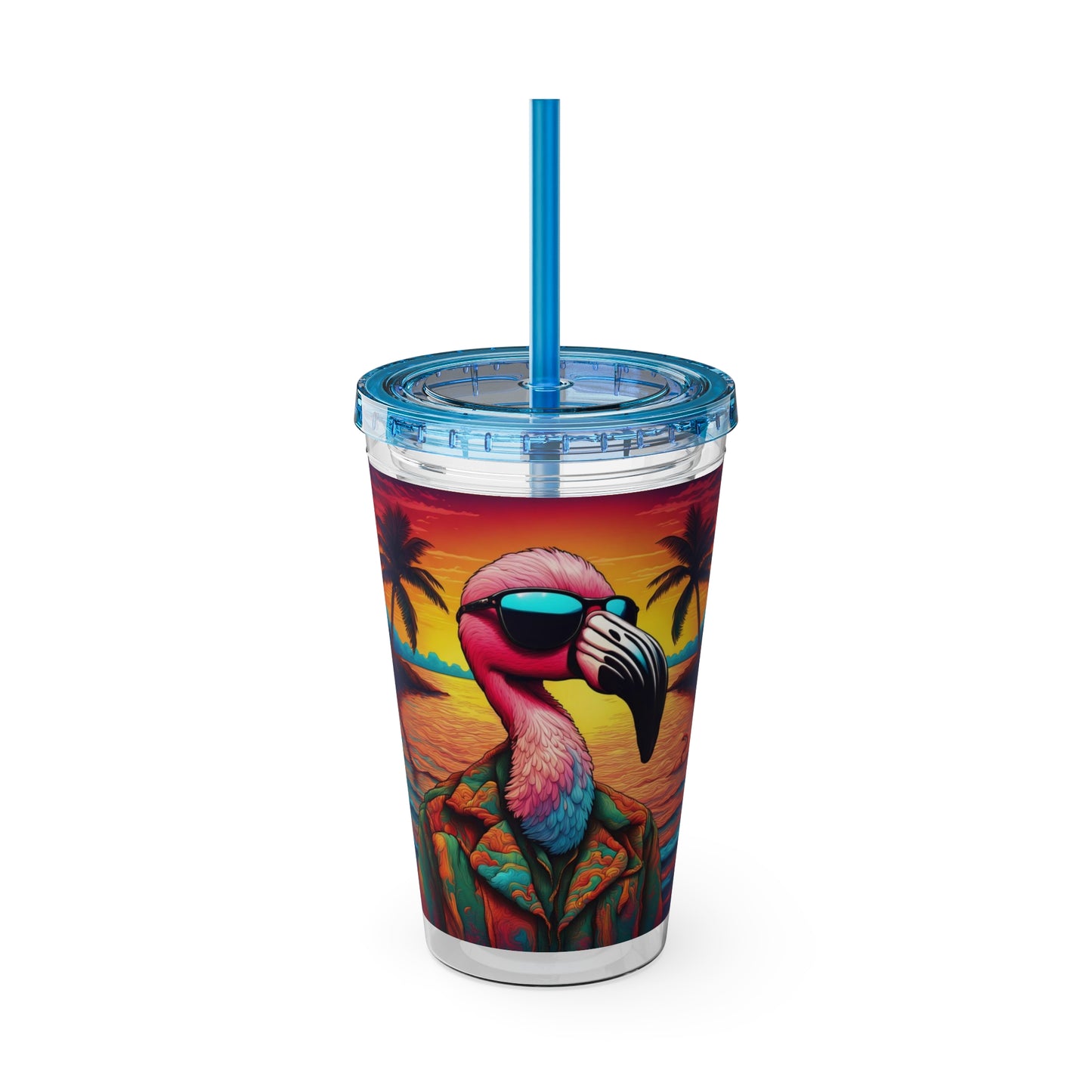 Sunsplash Tumbler with Straw, 16oz