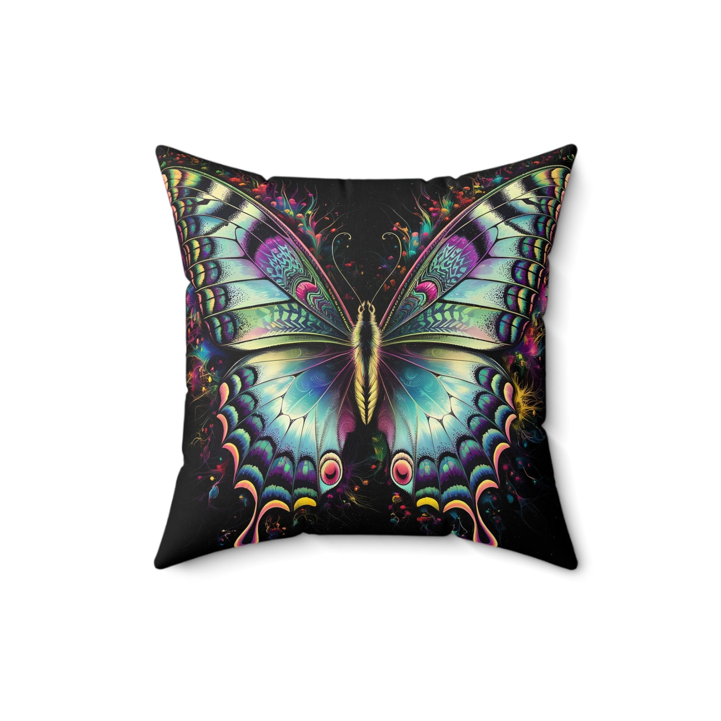 Butterflyz Spun Polyester Square Pillow