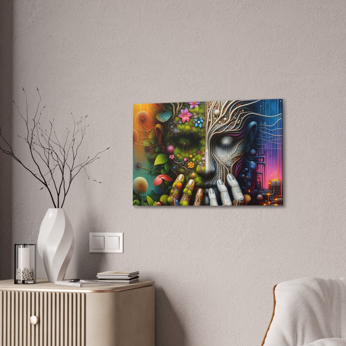 Duality Canvas Art - Stunning Stretched Wall Decor