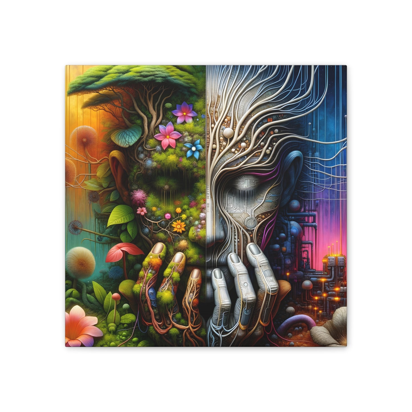 Duality Canvas Art - Stunning Stretched Wall Decor