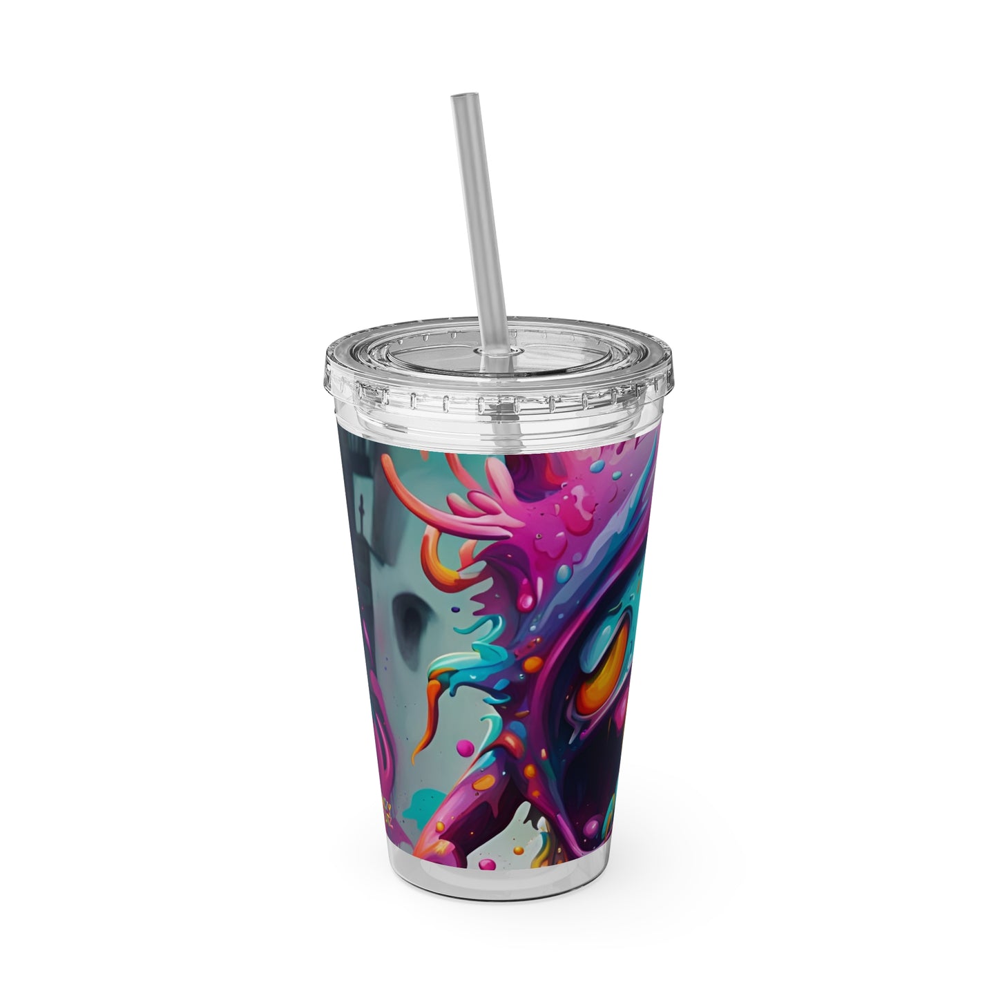 Wacky Tumbler with Straw, 16oz