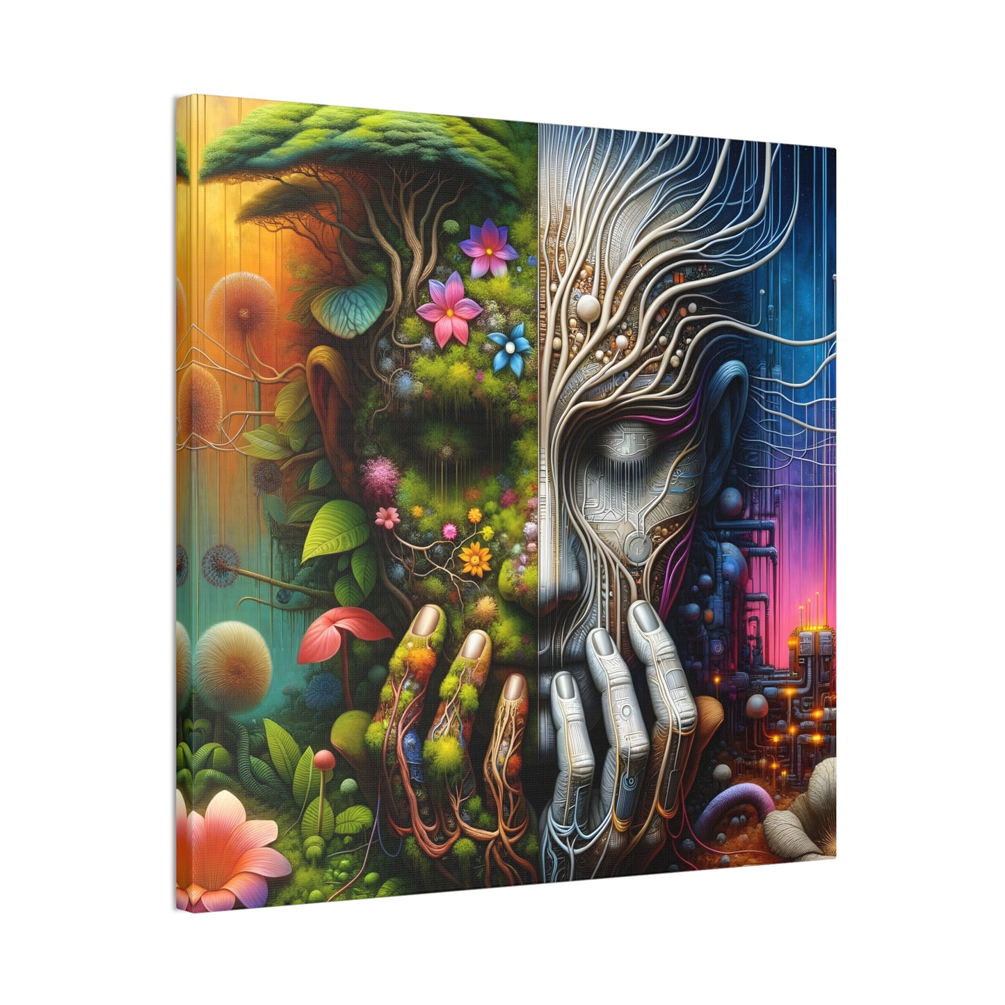Duality Canvas Art - Stunning Stretched Wall Decor