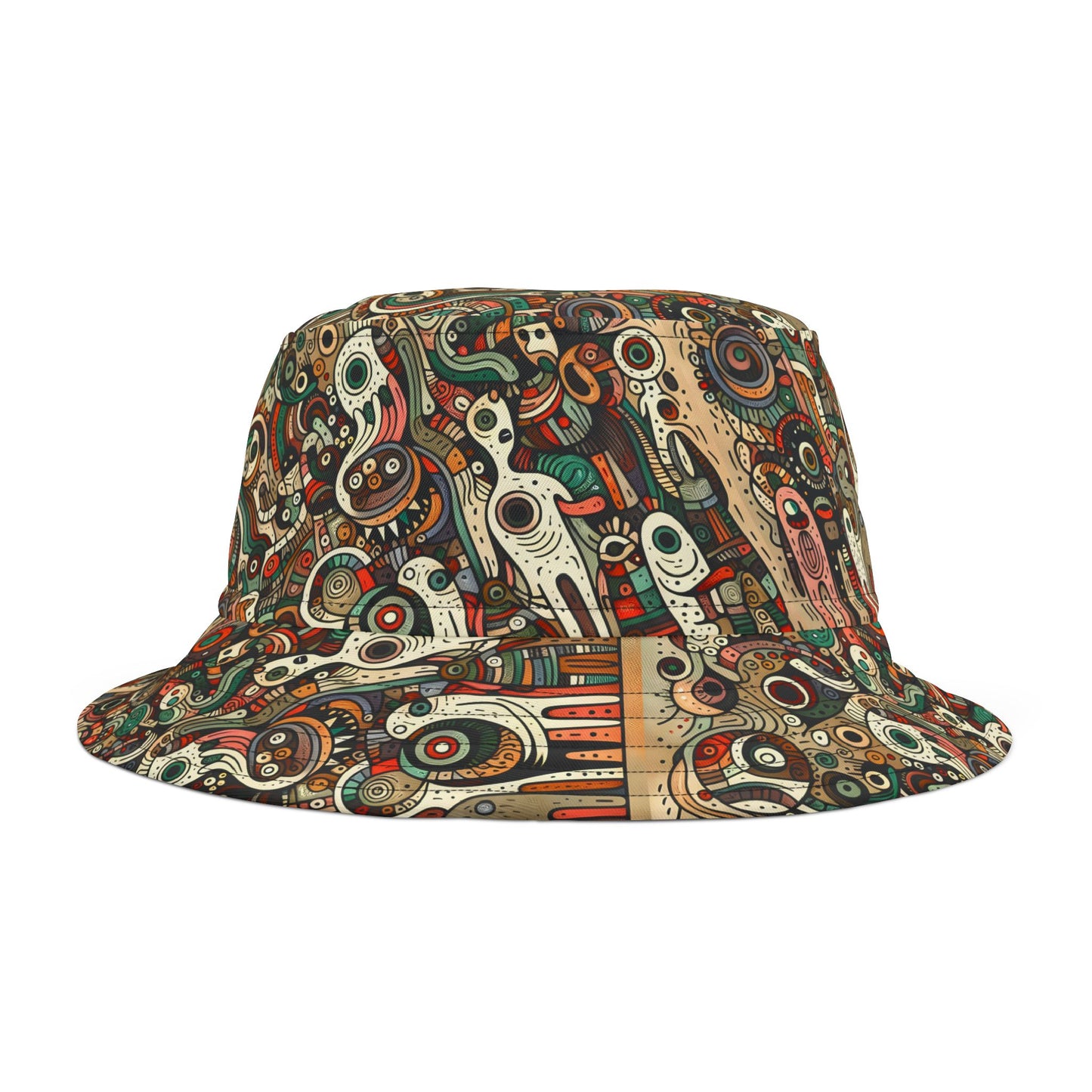 SNRG Monsterz Bucket Hat, Unique Streetwear Cap, Hip Hop Headwear,  Fashion Accessory, Trendy Hat