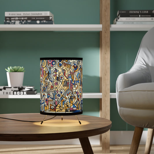 Unity Colorful Tripod Lamp with Artistic Shade | Boho Home Decor, Living Room Lighting, Unique Gift Idea, Modern Lamp